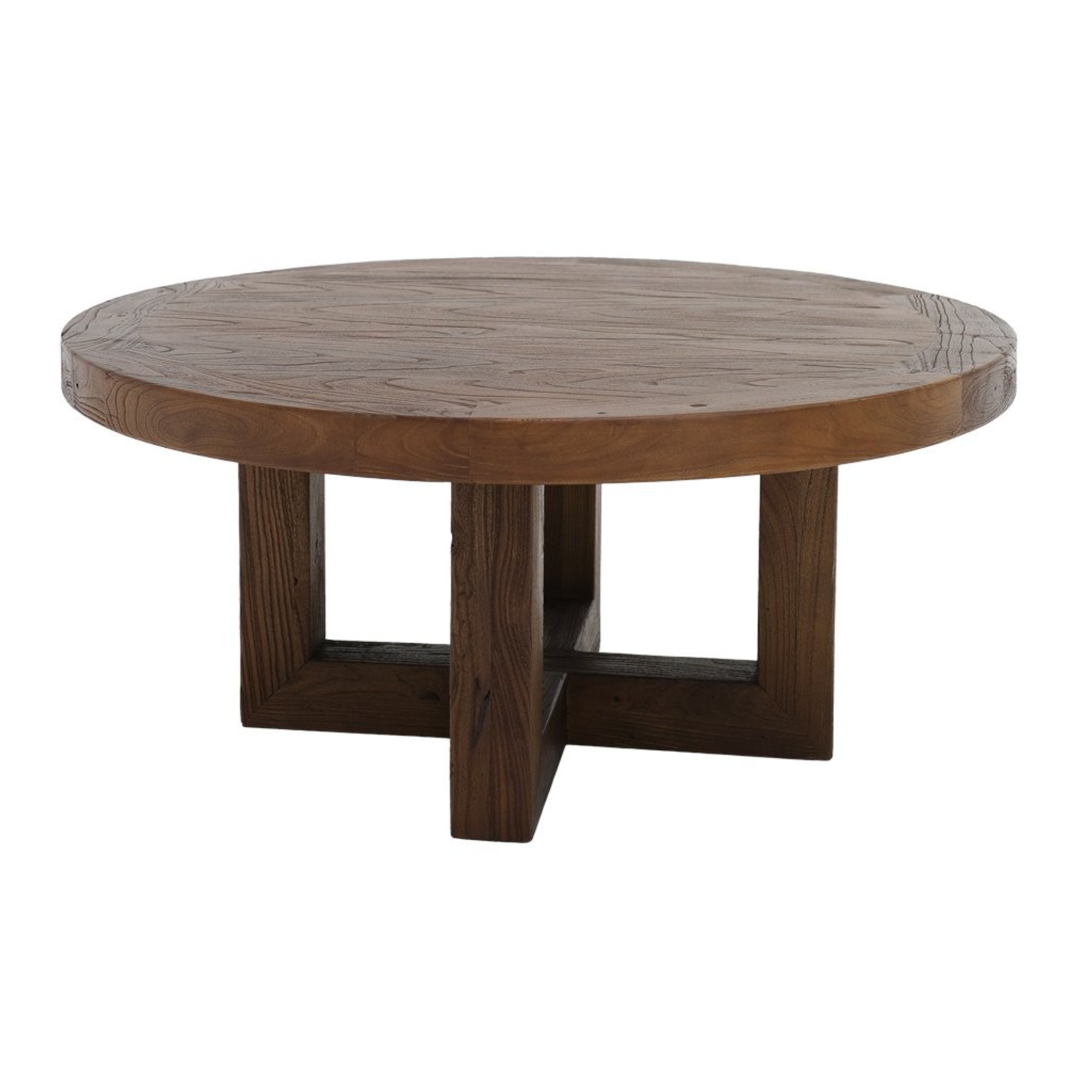 Marlow Solid Elm Coffee Table | Walnut
