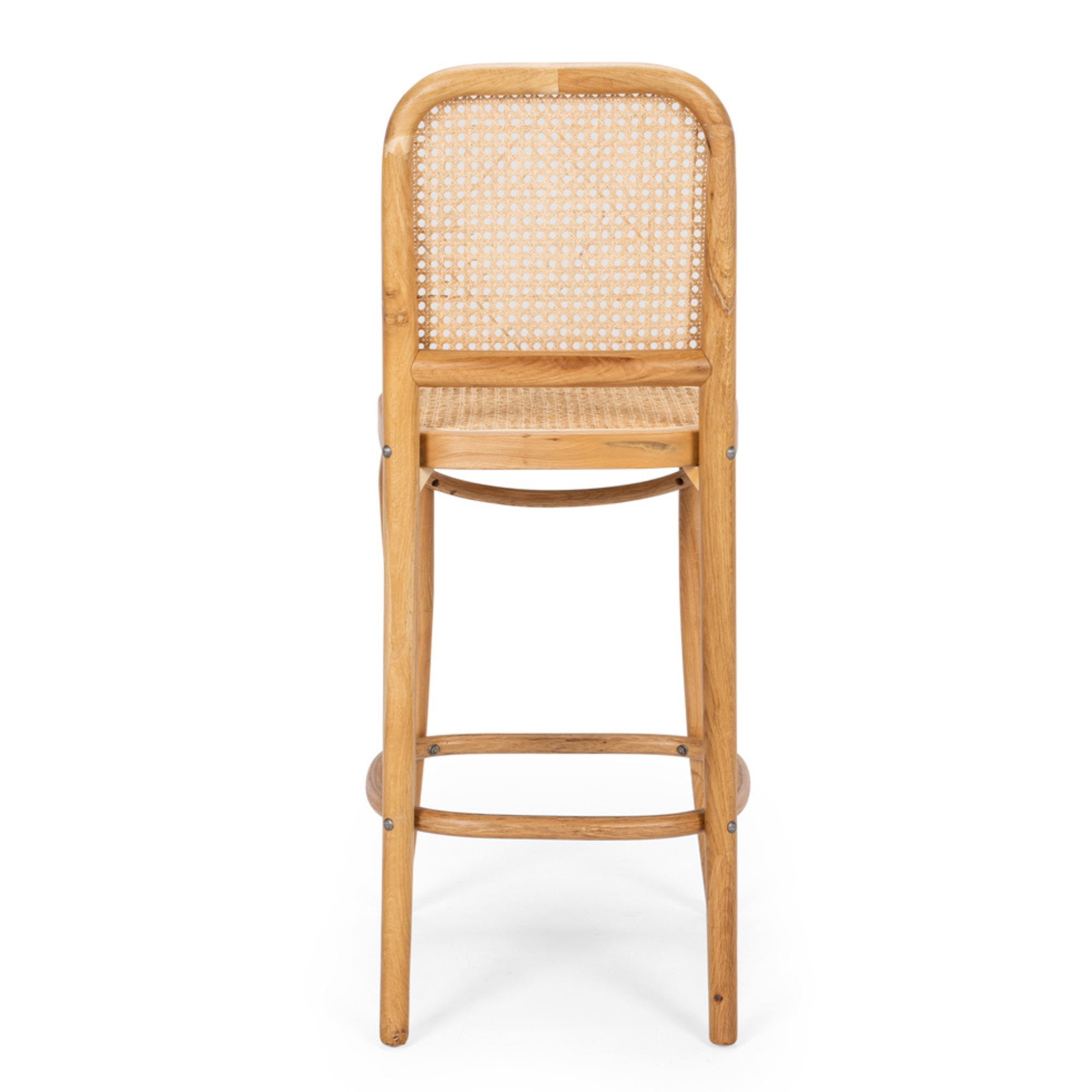 MATAI OAK BARSTOOL RATTAN SEAT