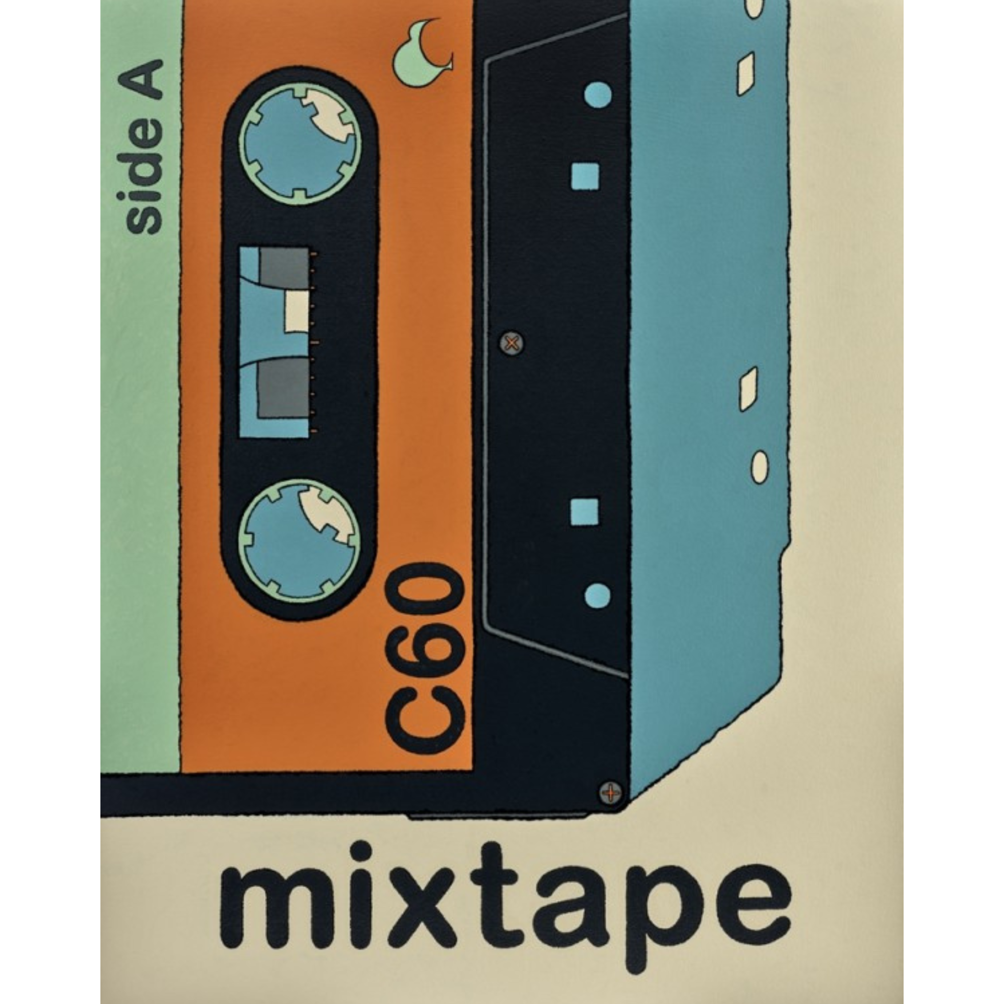 MIXTAPE | BOX FRAME READY TO HANG | HAMISH ALLAN | NZ MADE