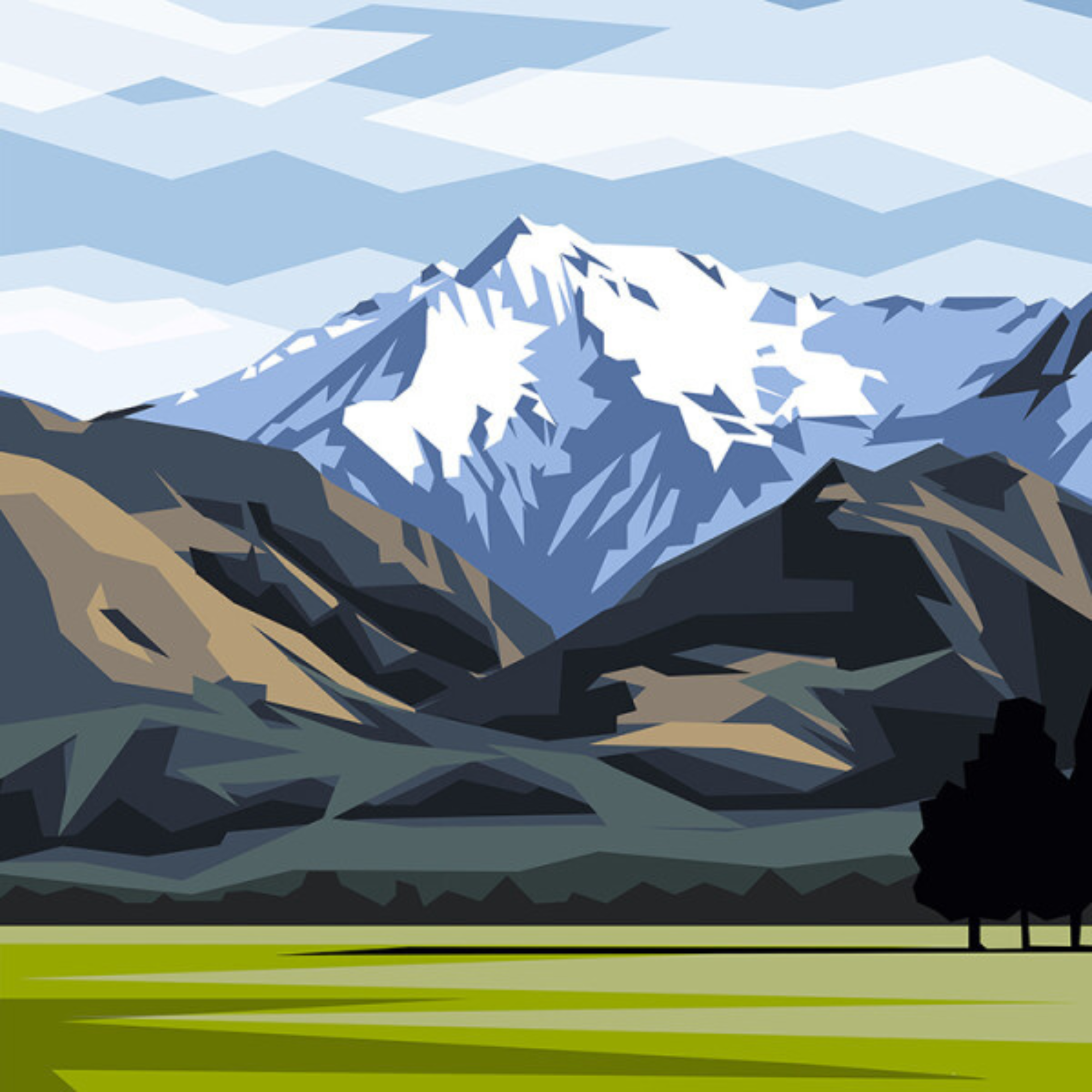 MOUNT HUTT | CANVAS STRETCHED READY TO HANG | IRA MITCHELL | NZ MADE