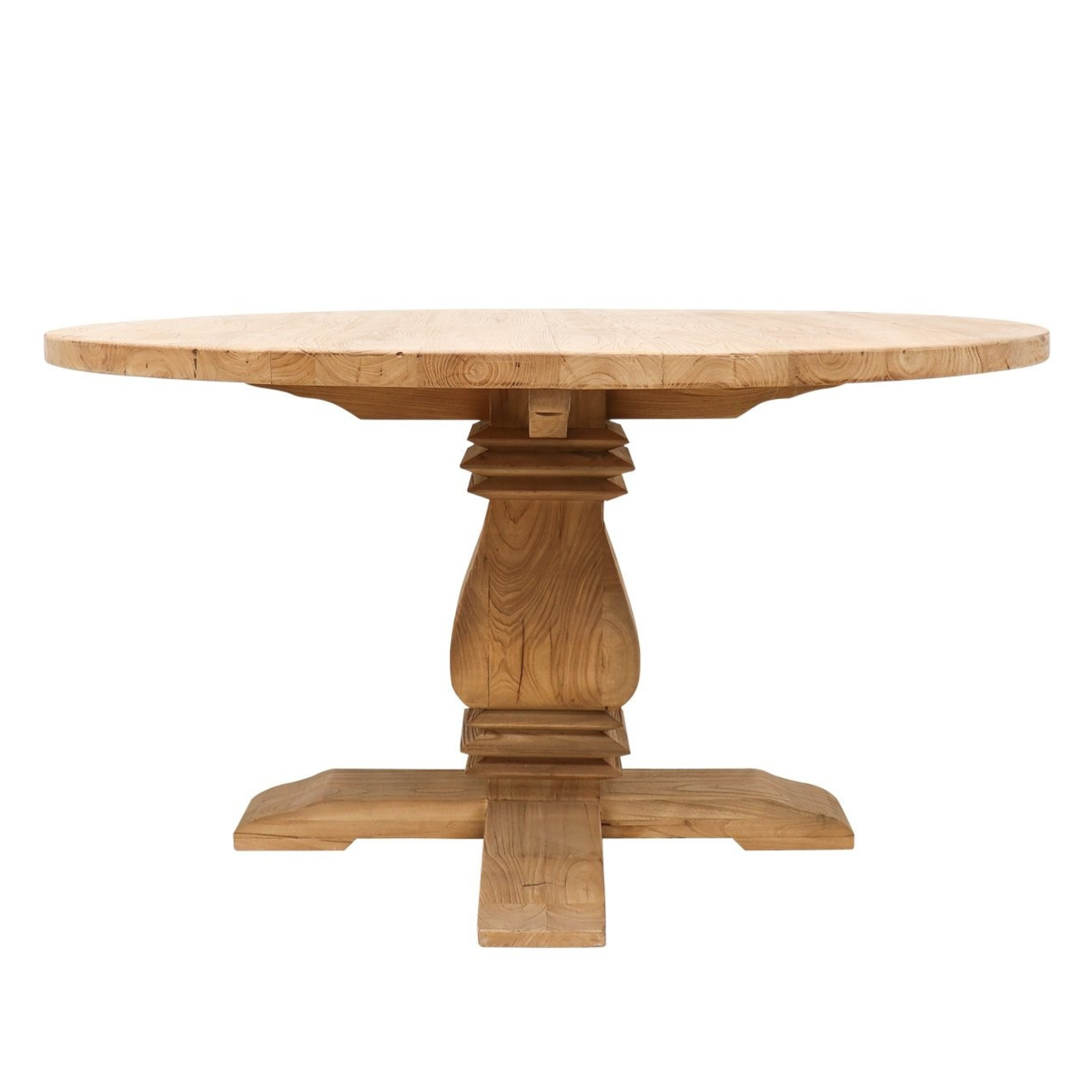 MULHOUSE ELM ROUND 140 DINING TABLE
