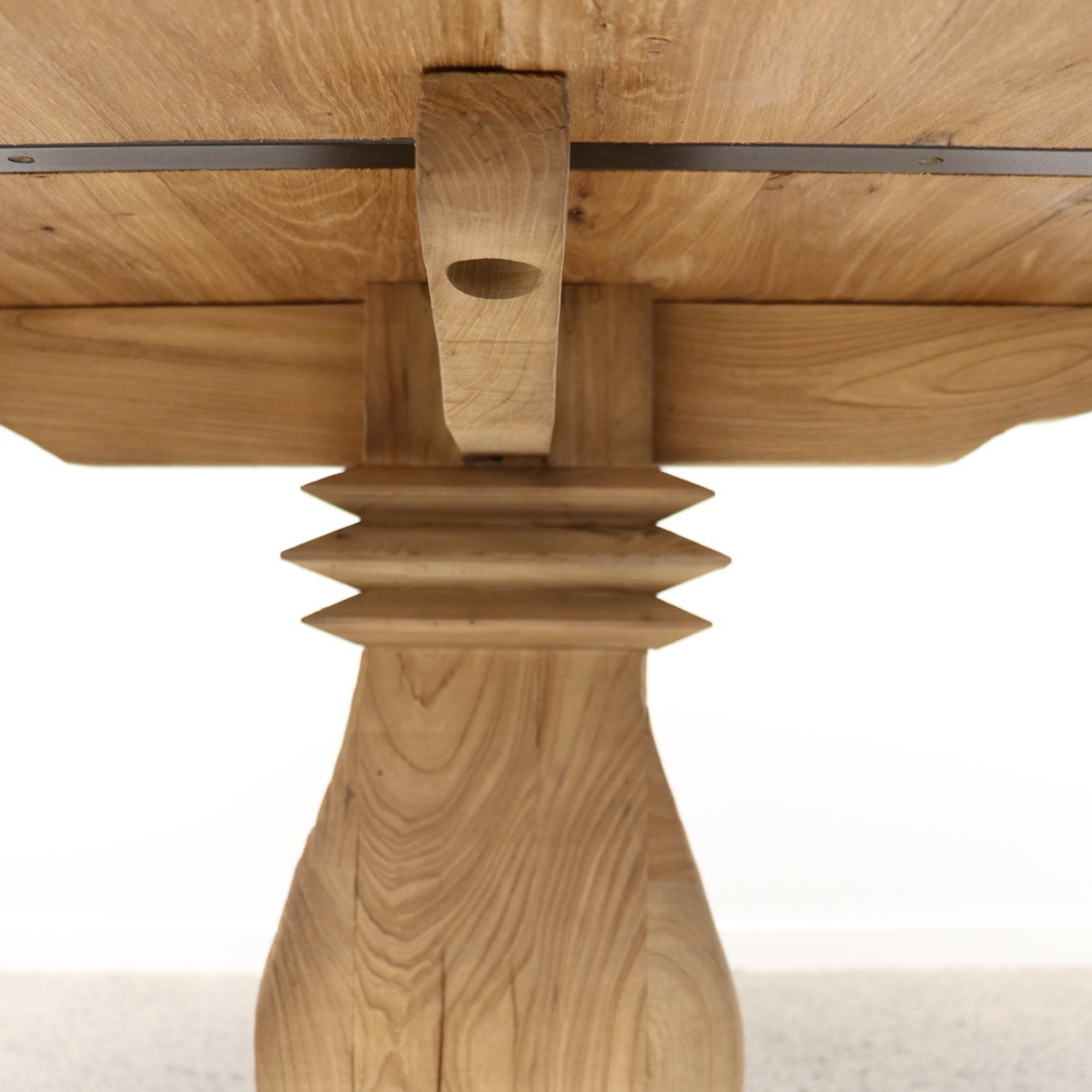 MULHOUSE ELM ROUND 120 DINING TABLE