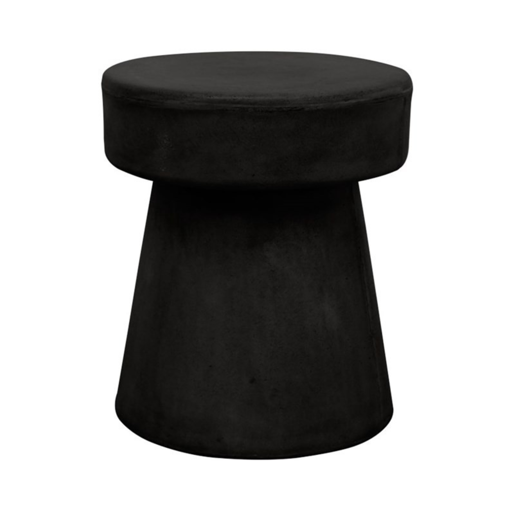 MUSHROOM CONCRETE SIDE TABLE | BLACK