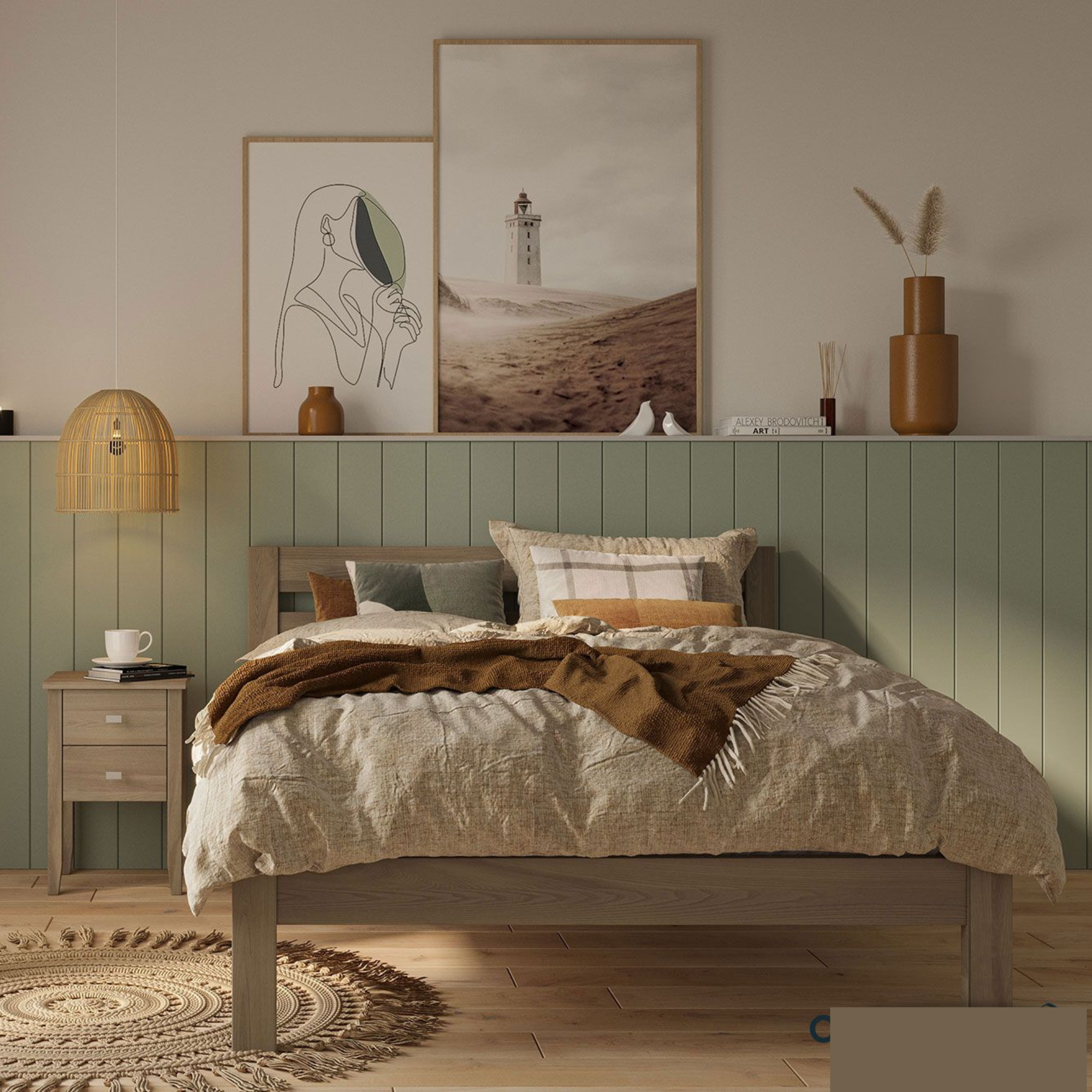 OMOTO SLAT BED | SLATTED HEADBOARD | PINE OR AMERICAN ASH | NZ MADE