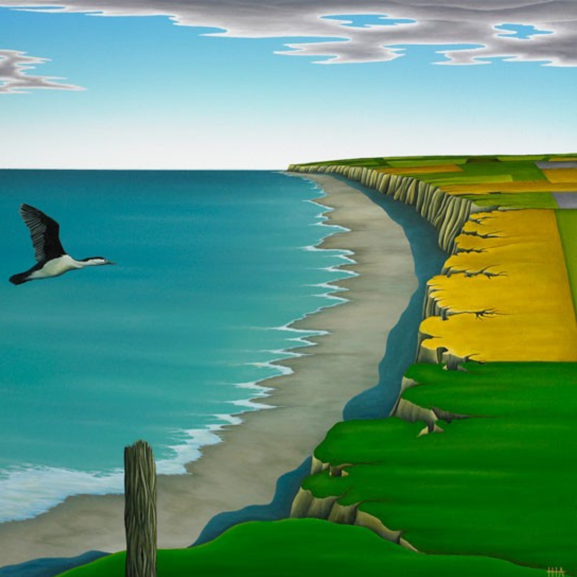 ON THE EDGE | BOX FRAME READY TO HANG | HAMISH ALLAN | NZ MADE