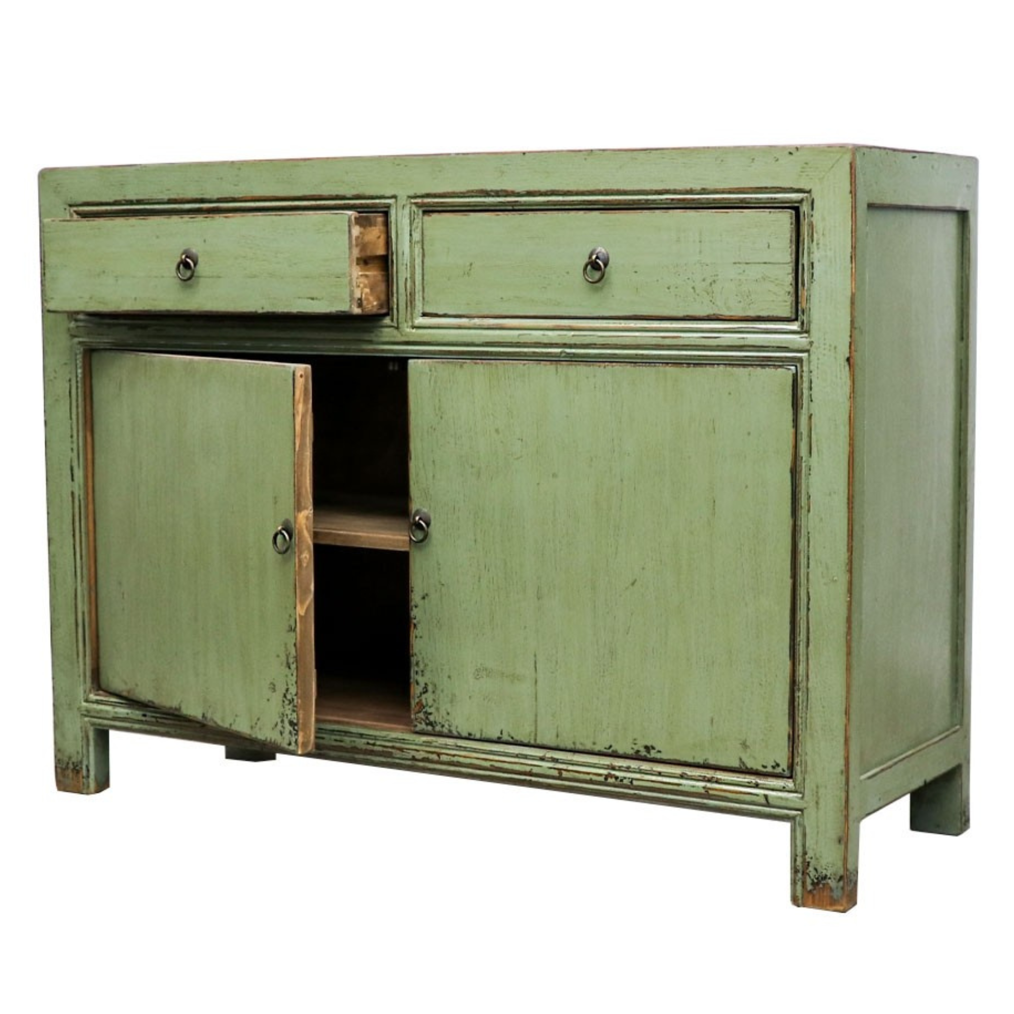 ORIENTAL 2 DOOR SIDEBOARD | VINTAGE GREEN