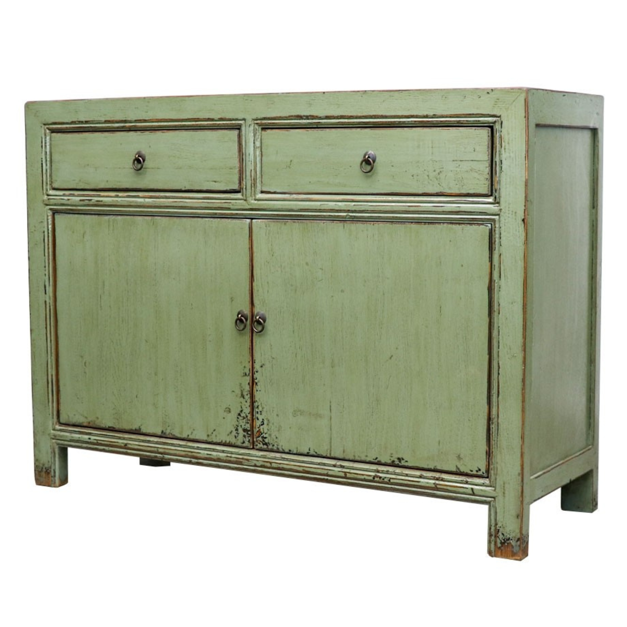 ORIENTAL 2 DOOR SIDEBOARD | VINTAGE GREEN