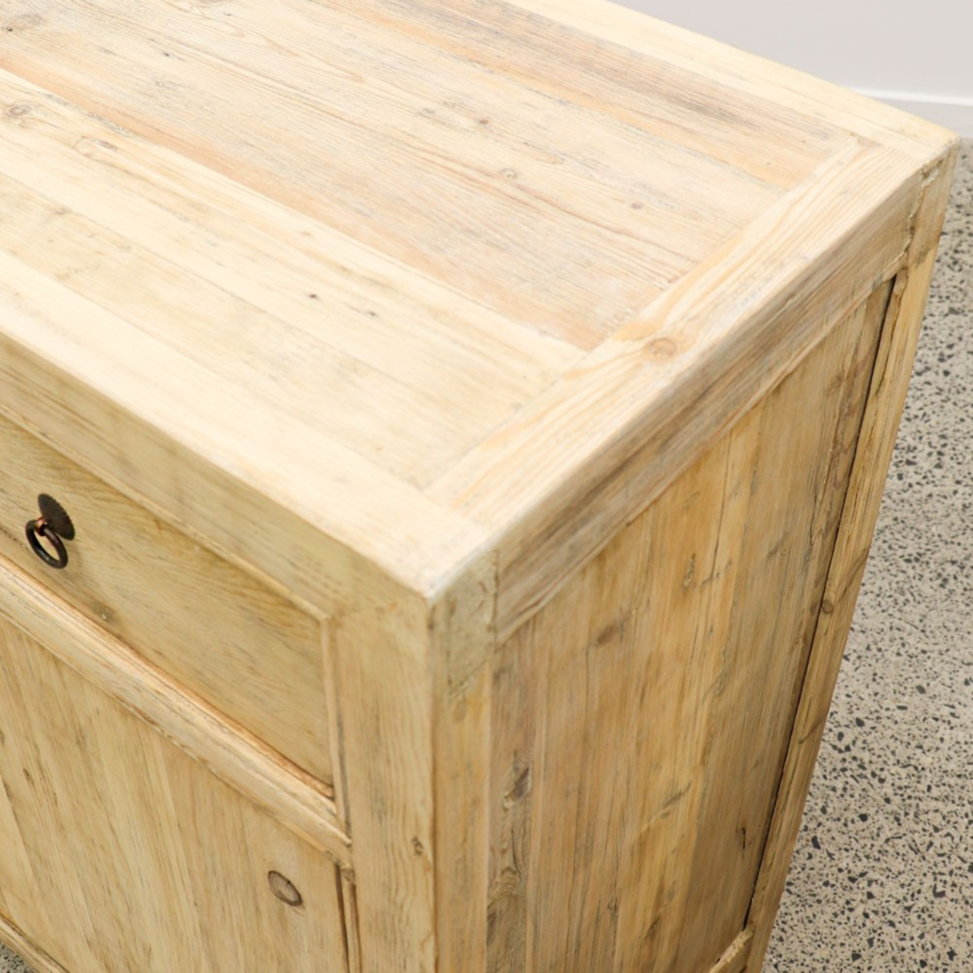 ORIENTAL PAINTED 4 DOOR SIDEBOARD | NATURAL