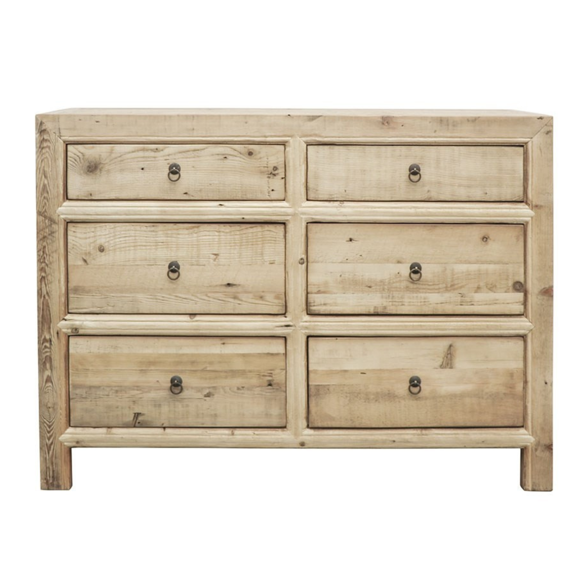 ORIENTAL 6 DRAWER DRESSER | NATURAL