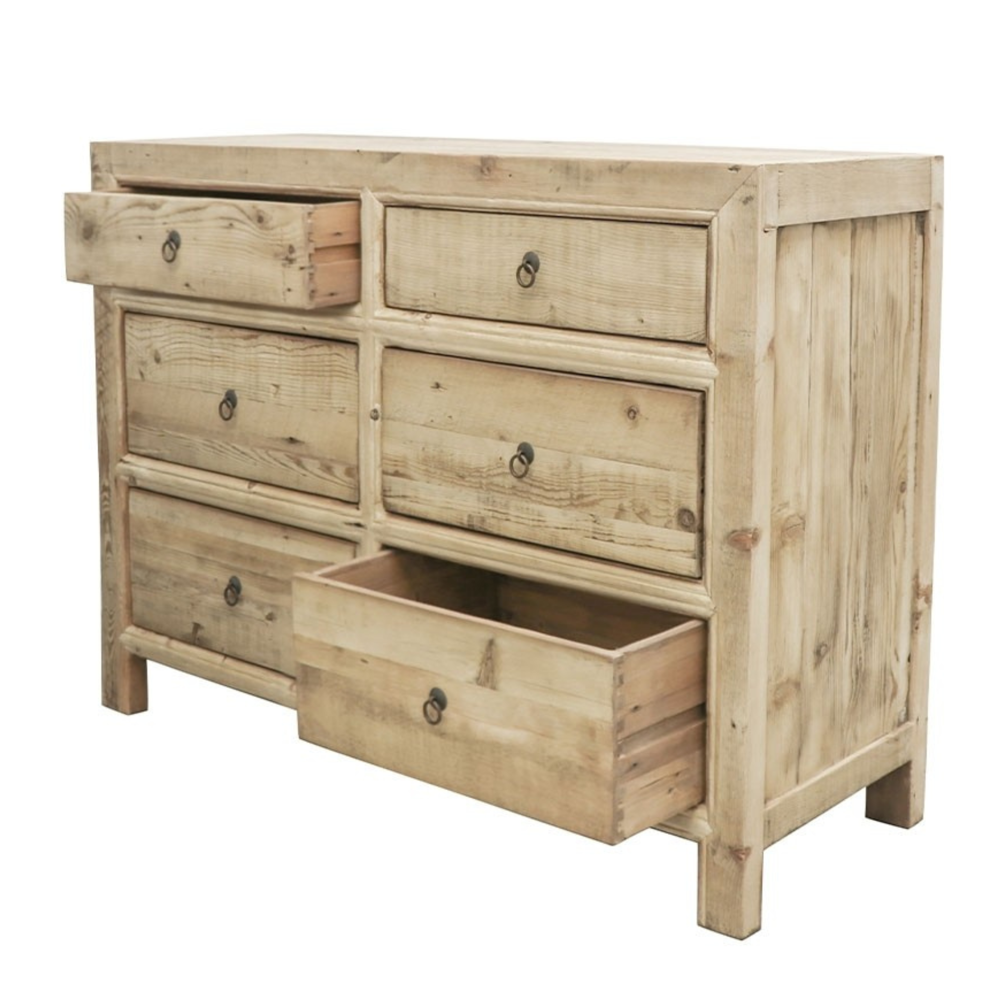 ORIENTAL 6 DRAWER DRESSER | NATURAL