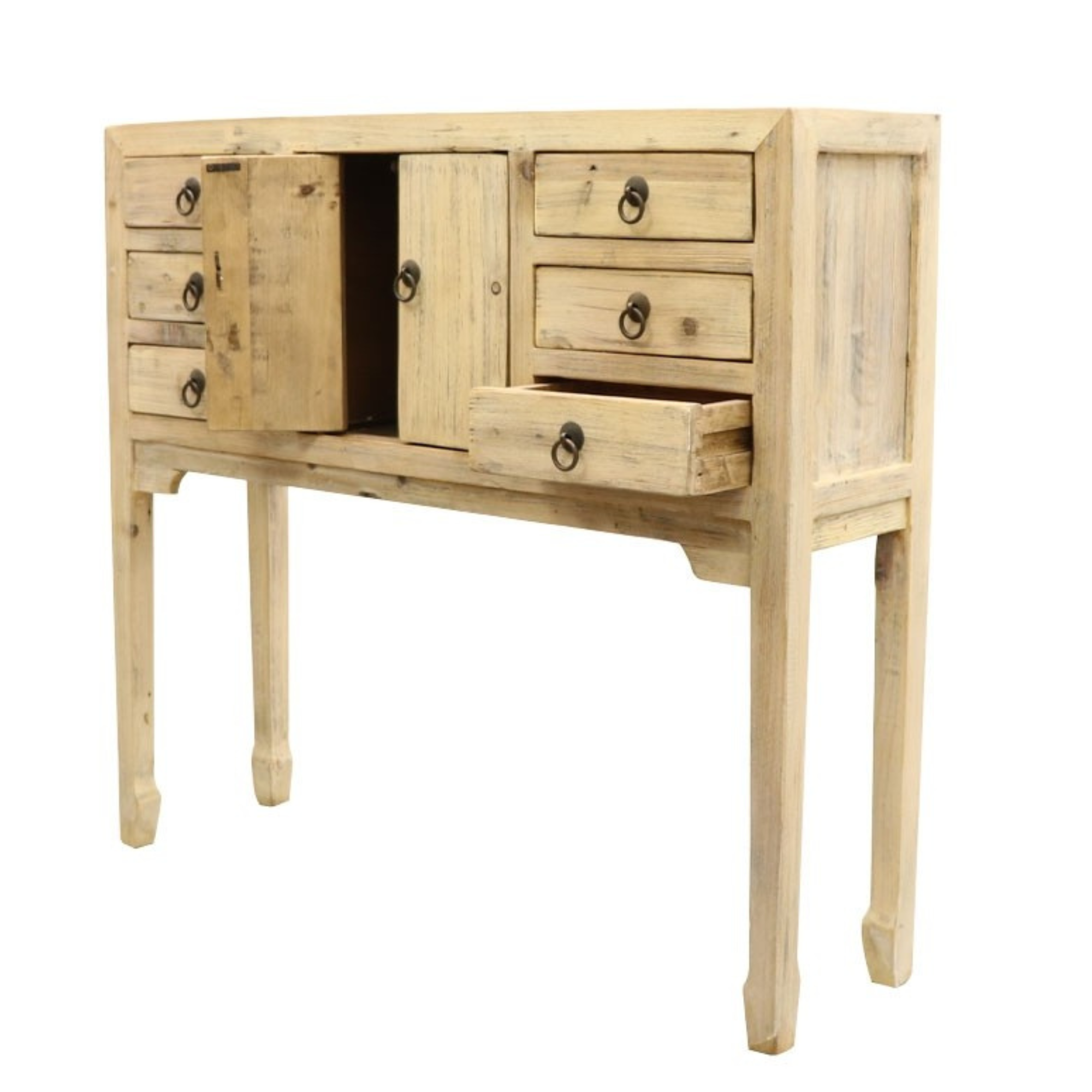 ORIENTAL PAINTED PETITE CONSOLE | NATURAL