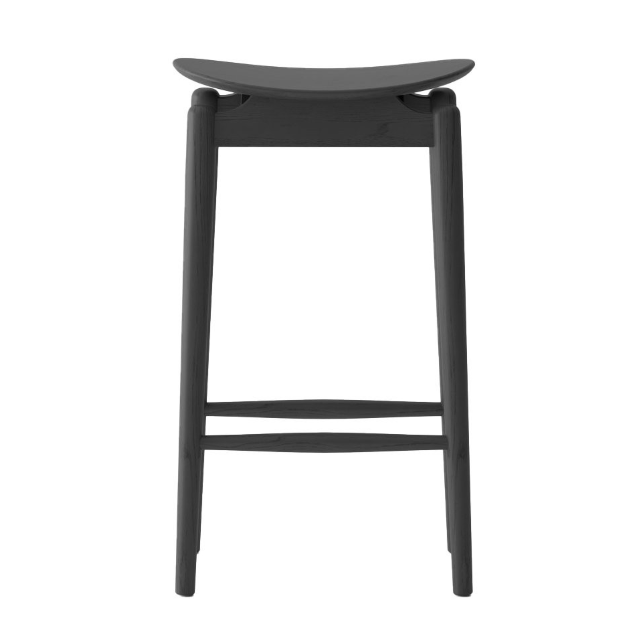 Oslo Bar Stool - Solid Oak | Black