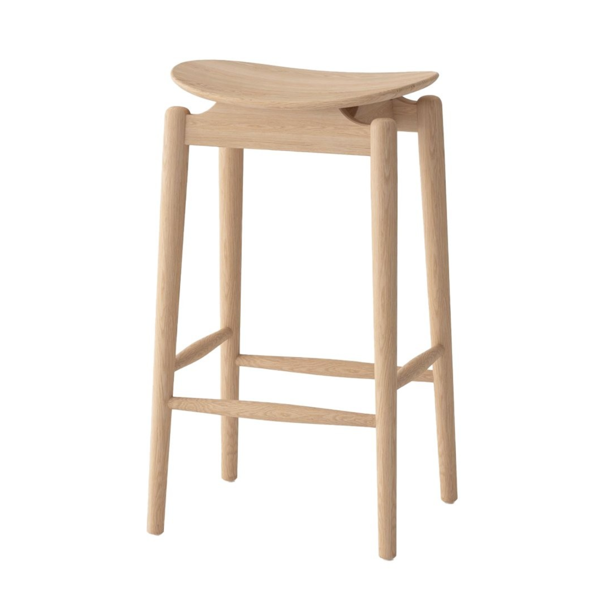 Oslo Bar Stool - Solid Oak | Natural
