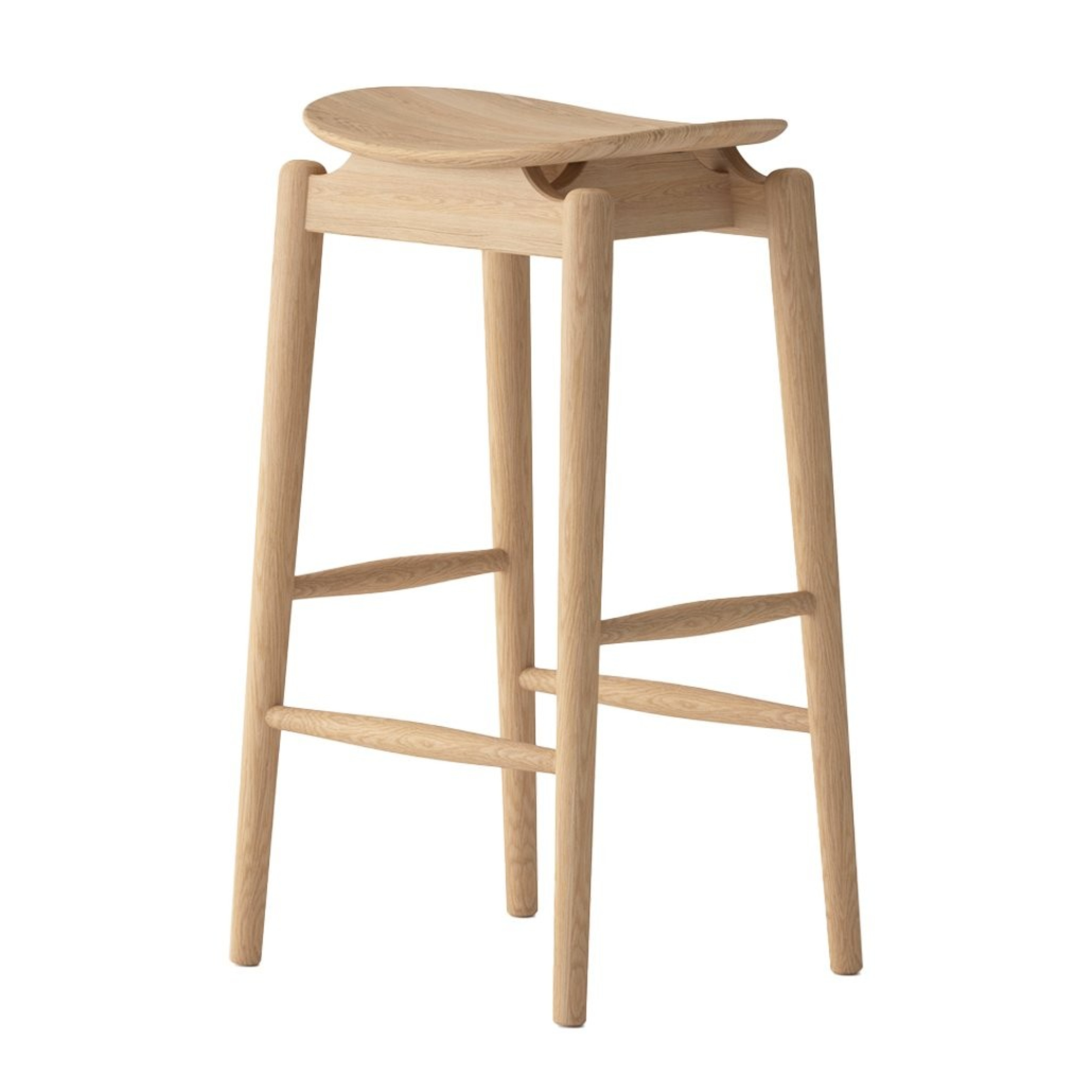 Oslo Bar Stool - Solid Oak | Natural