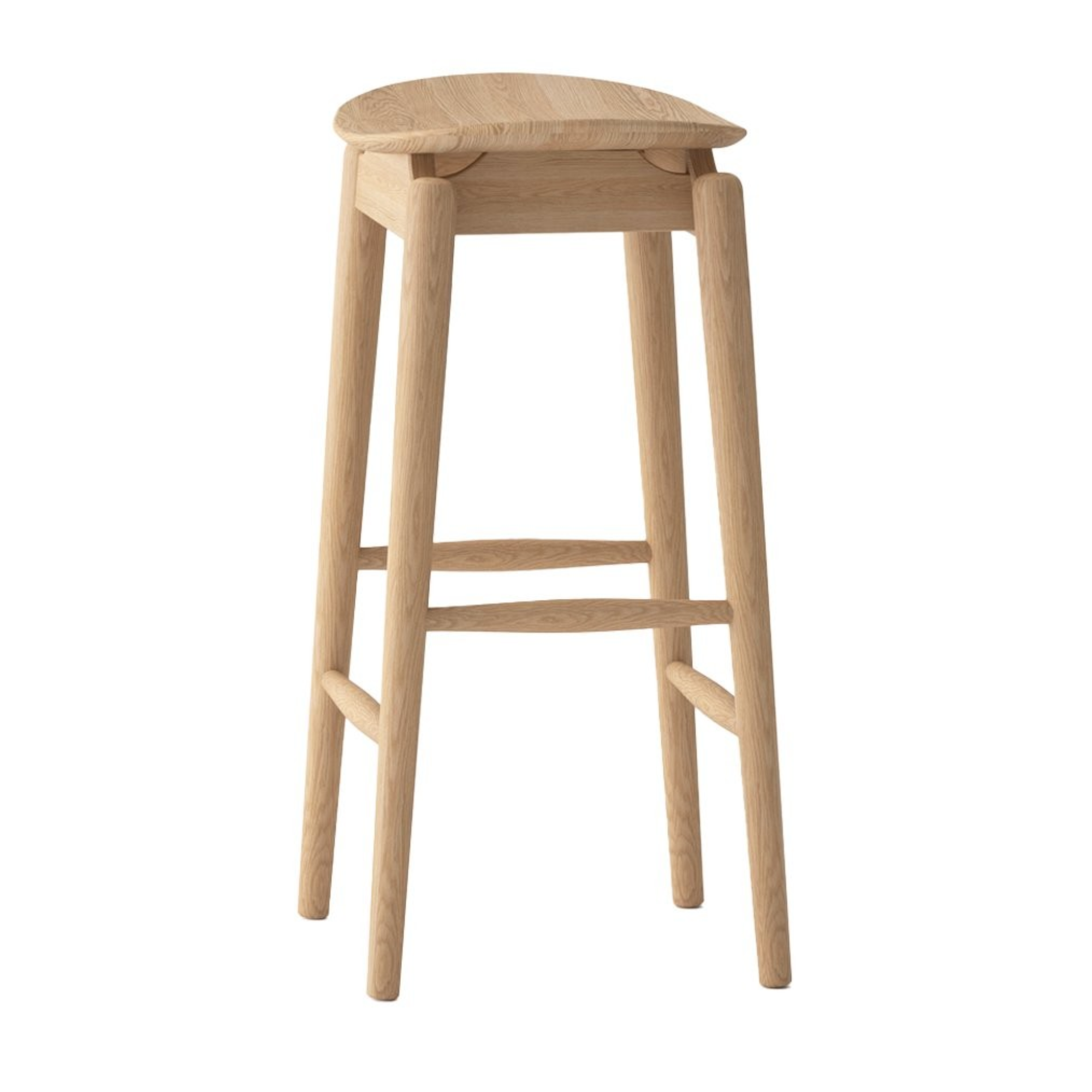 Oslo Bar Stool - Solid Oak | Natural