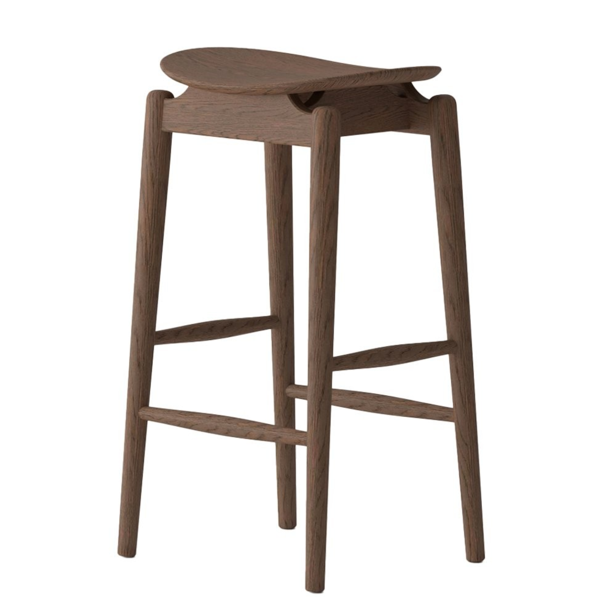 Oslo Bar Stool - Solid Oak | Walnut