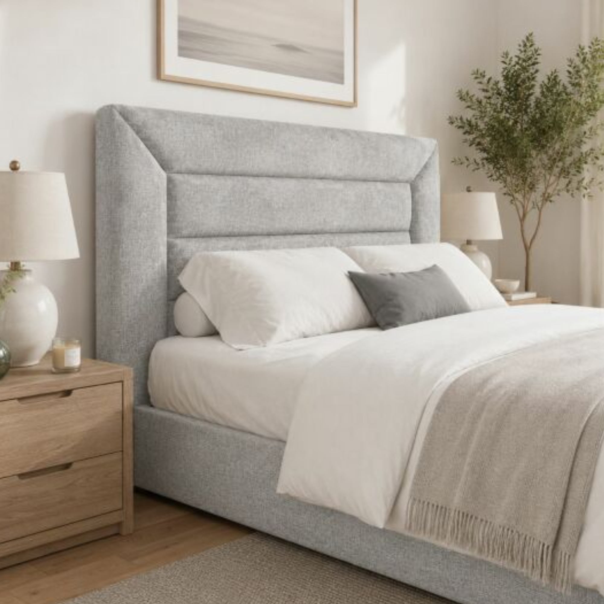 Paddington Headboard | Choose a Fabric | NZ Made