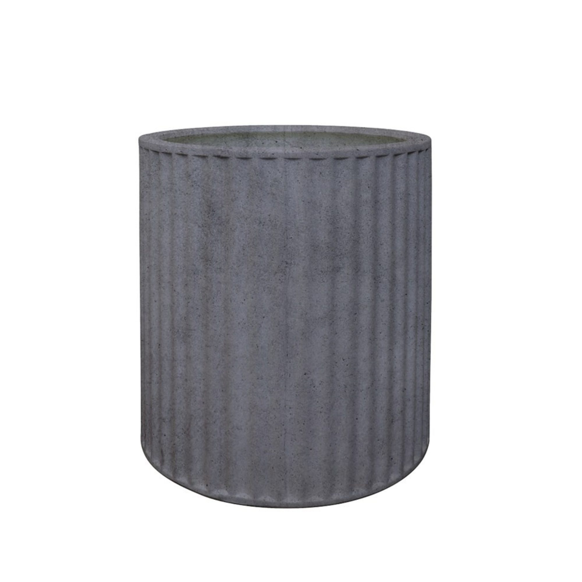 PIAKO RIBBED CYLINDER PLANTER | 3 SIZES | GREY