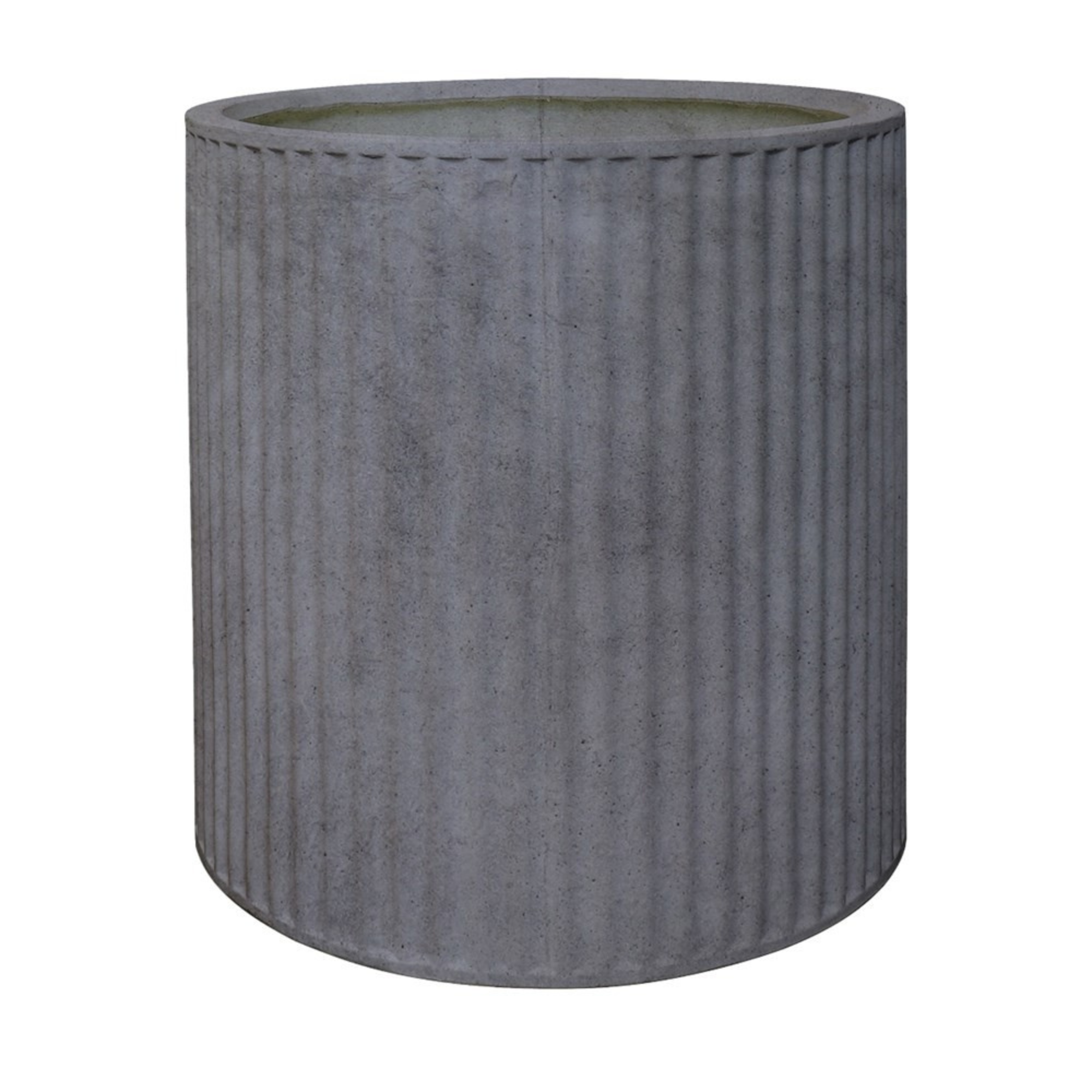 PIAKO RIBBED CYLINDER PLANTER | 3 SIZES | GREY