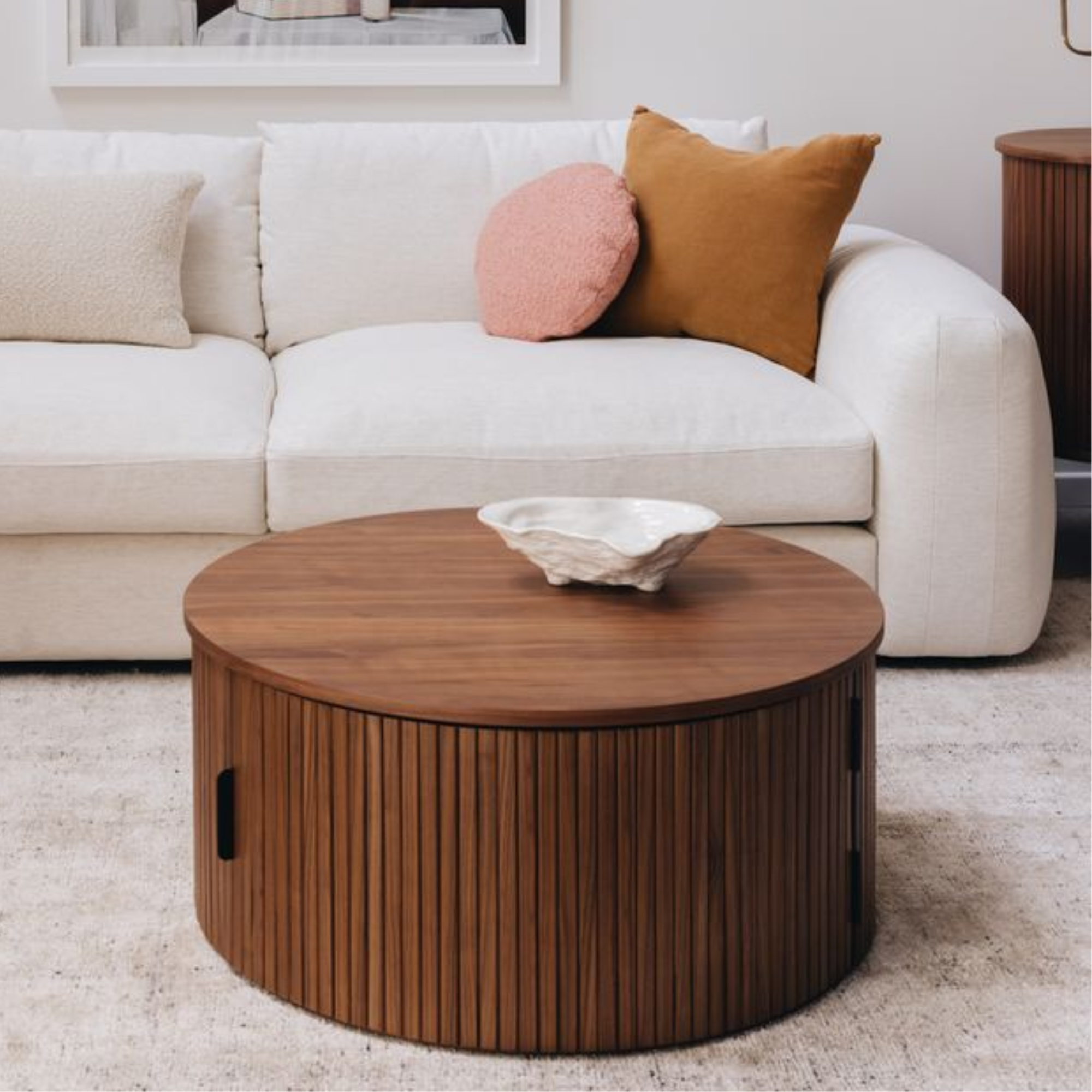 Palliser Round Coffee Table | Walnut