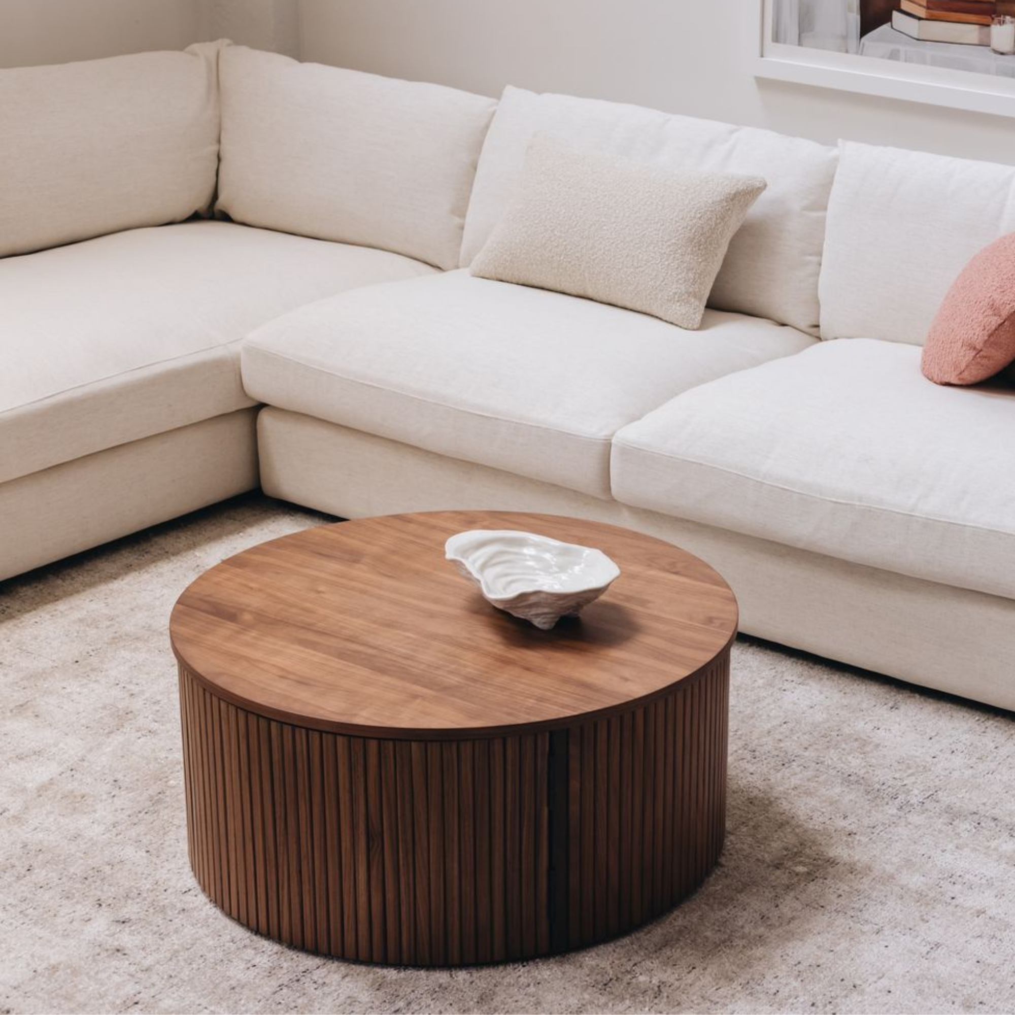 Palliser Round Coffee Table | Walnut