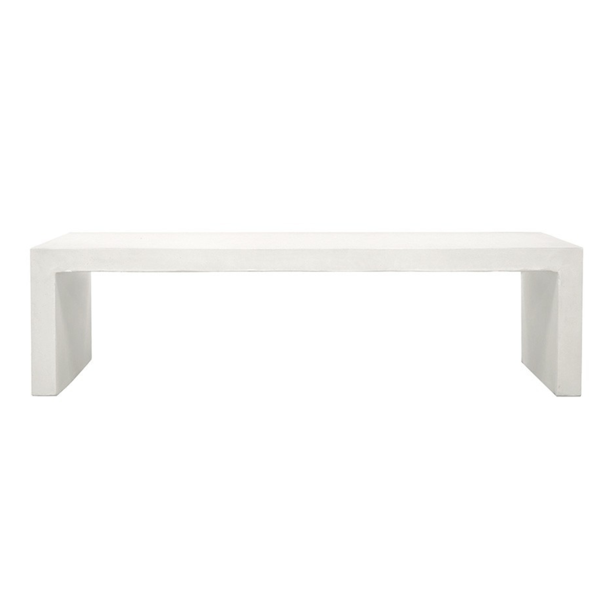 PALMA OUTDOOR CONCRETE BENCH SEAT | WHITE
