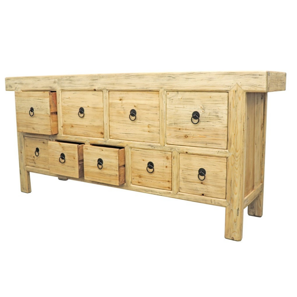 Parq 9 drawer Sideboard | Natural