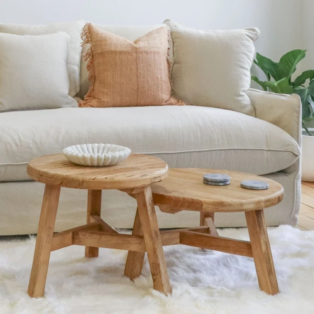 Parq Medium Nesting Table | Natural