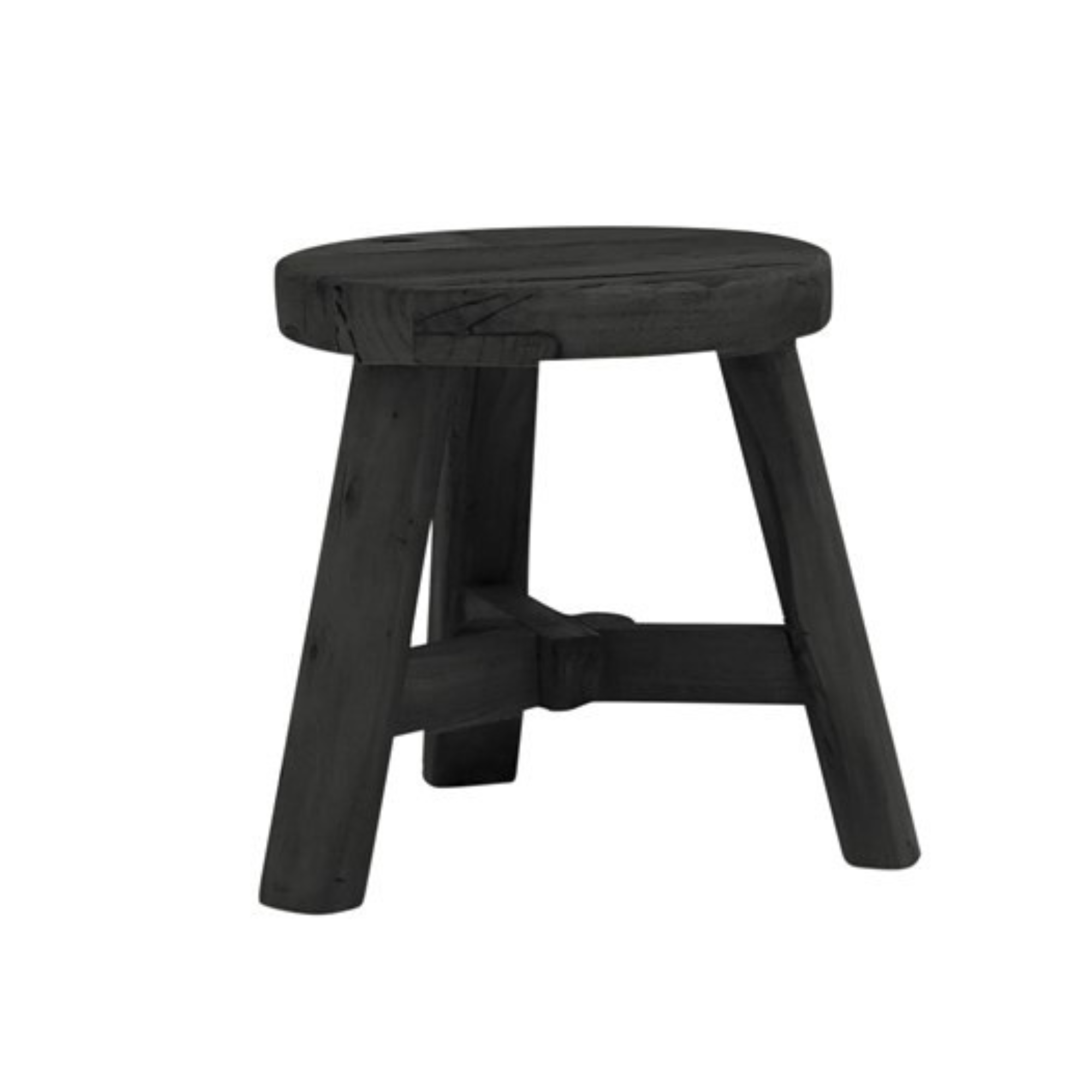 PARQ ROUND FOOTSTOOL | NATURAL OR BLACK