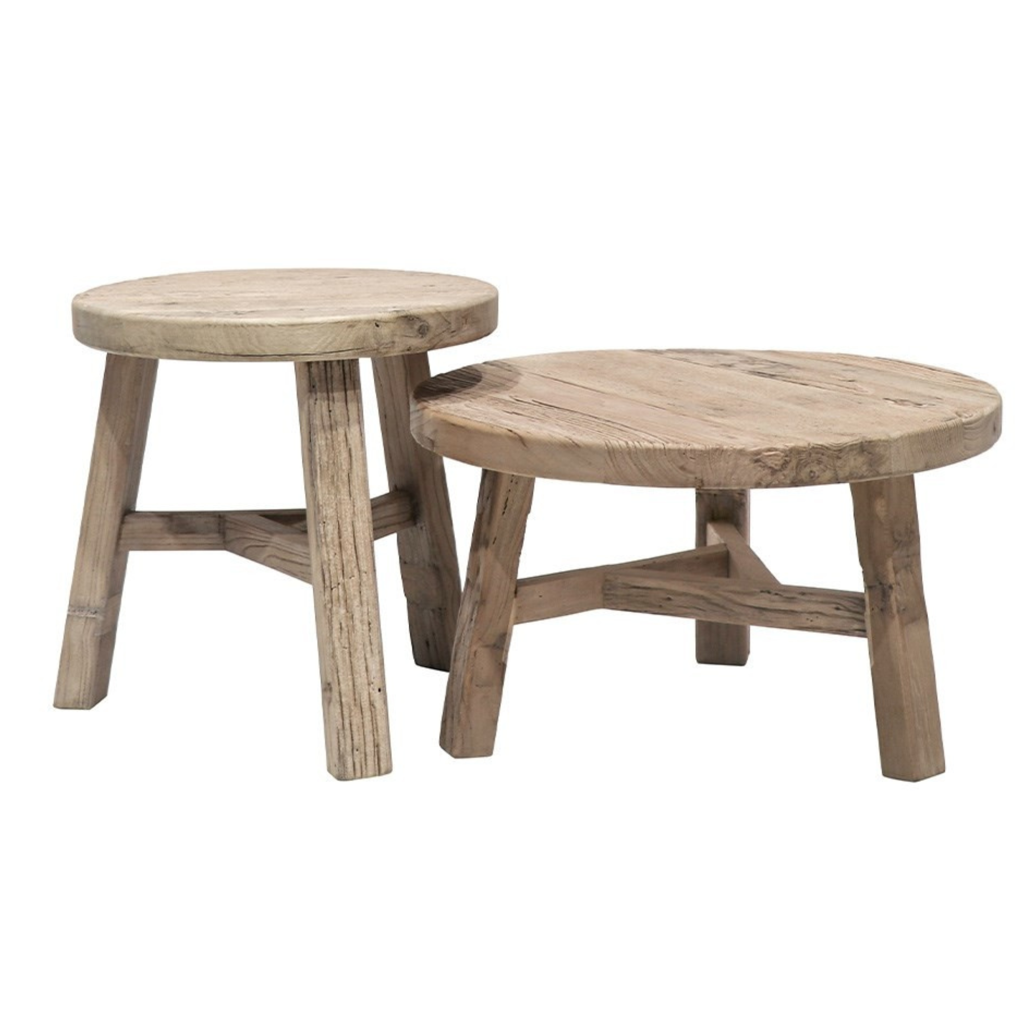 PARQ LOW NESTING TABLE | NATURAL OR BLACK