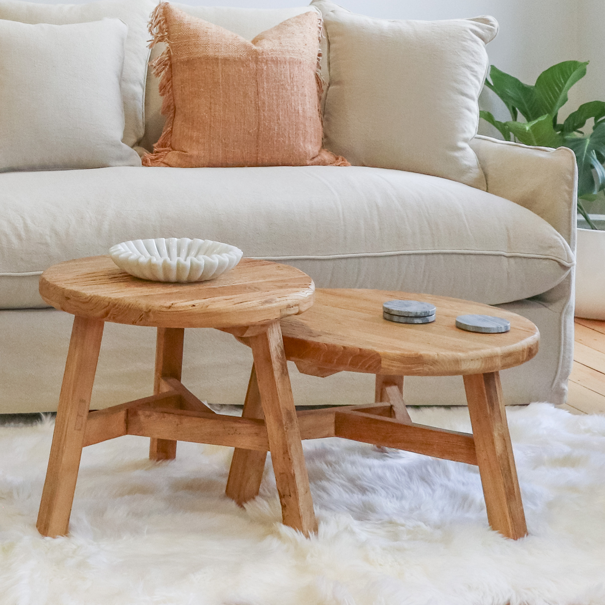 Parq Tall Nesting Table | Natural