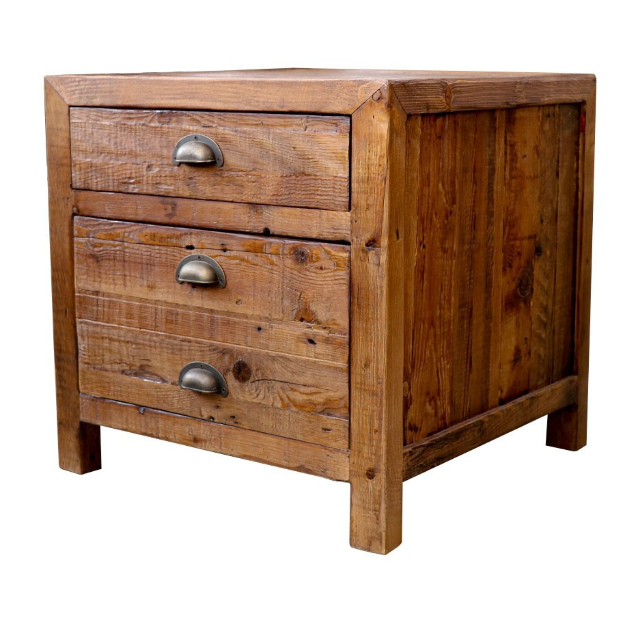 Printmaker 2 Drawer Square Side Table