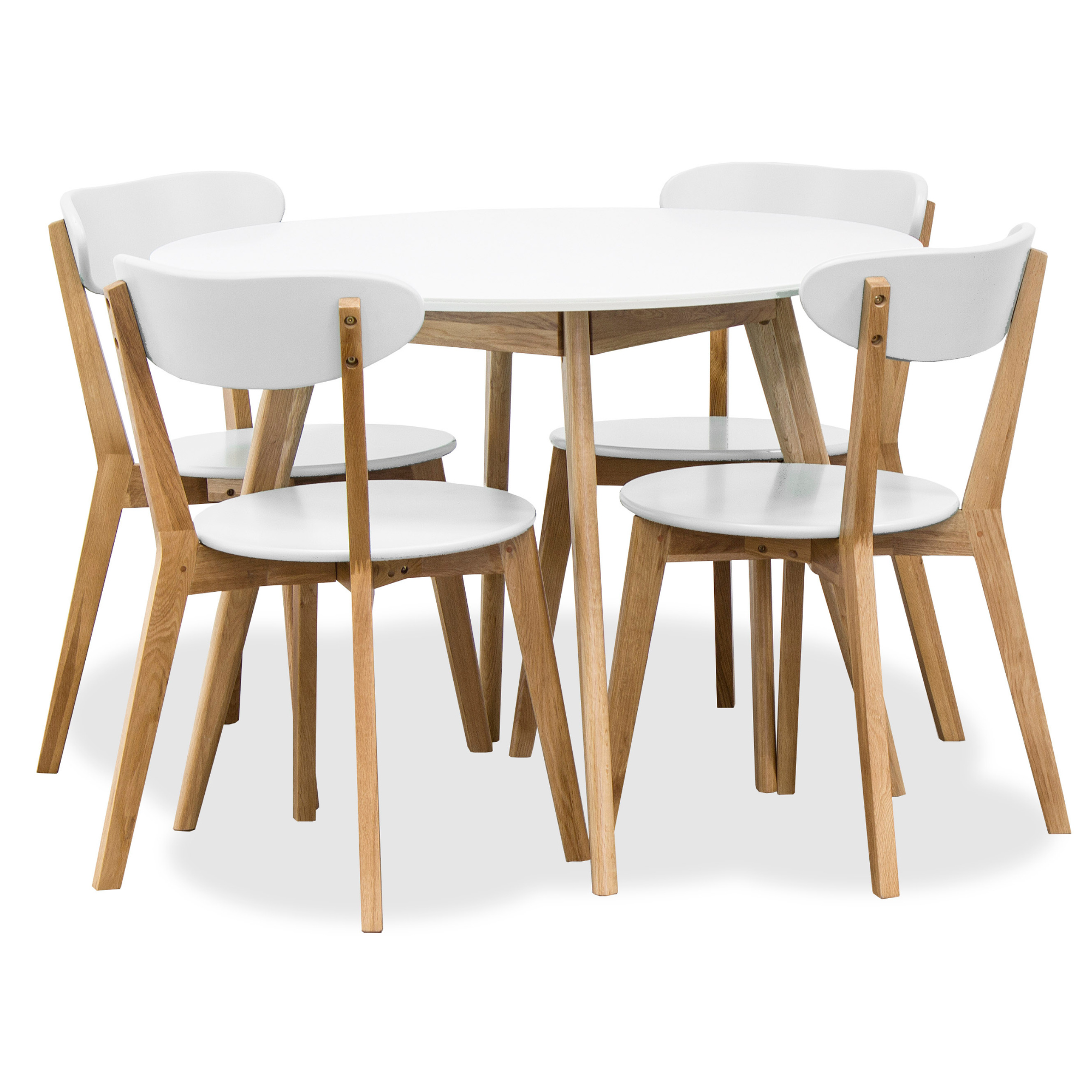 Radius 100 Round Dining Table | White Top