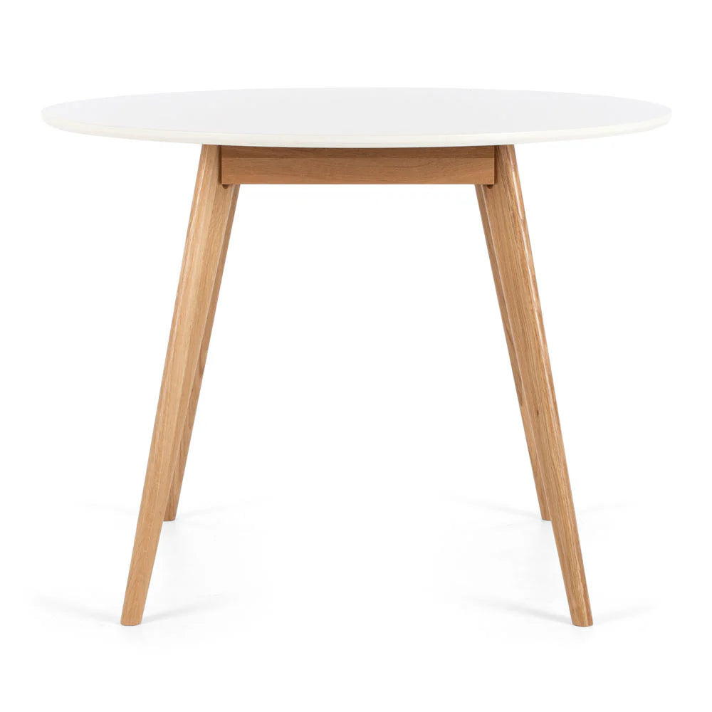 Radius 100 Round Dining Table | White Top