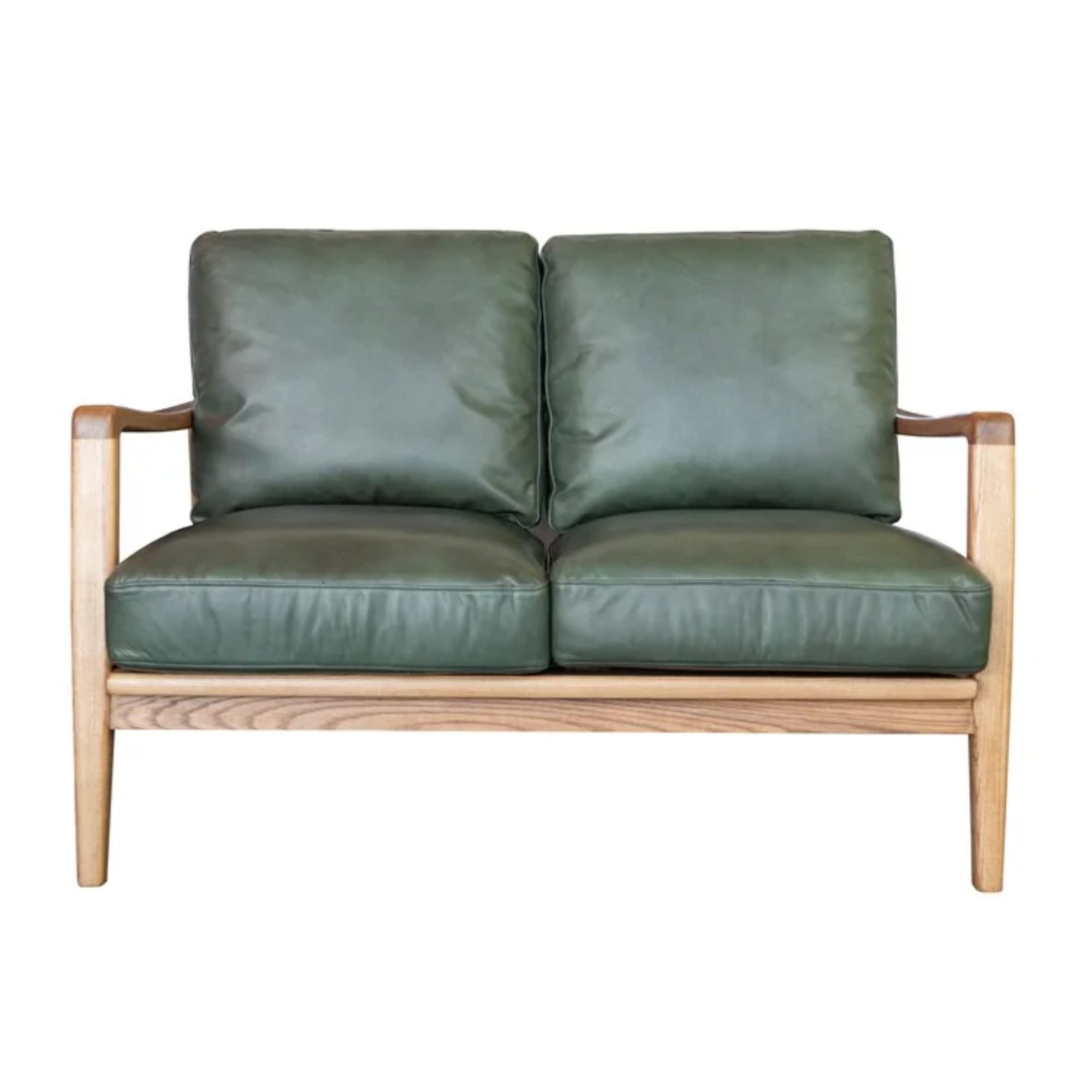 Reid 2 Seater Sofa | Green Leather