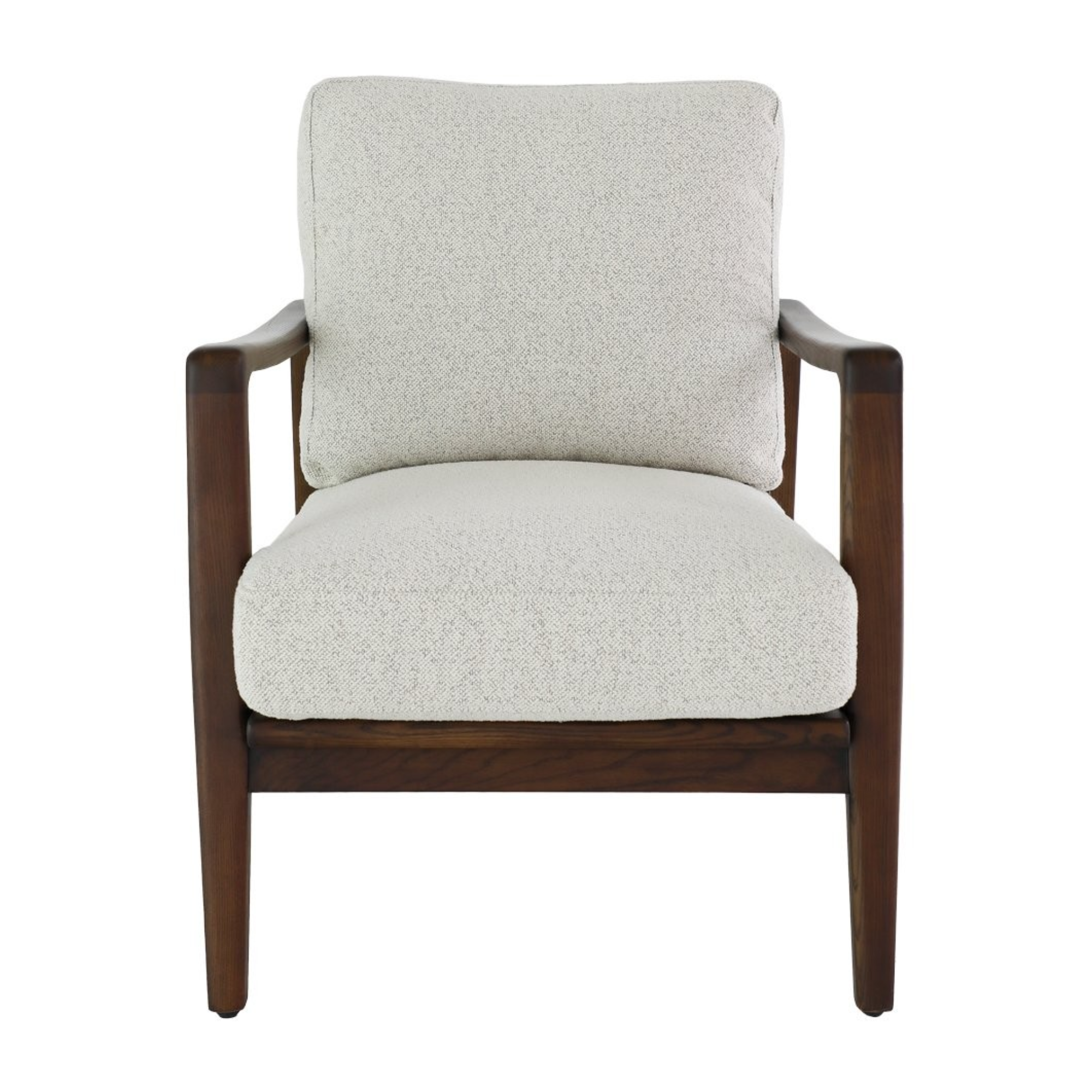 Reid Armchair | Pumice with Walnut Frame