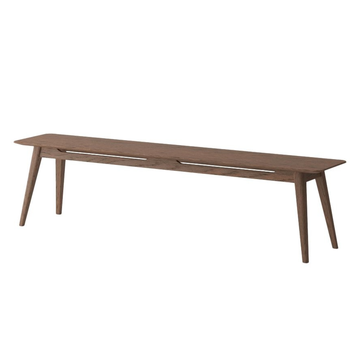 Rokke 180 Bench Seat | Solid Oak Walnut