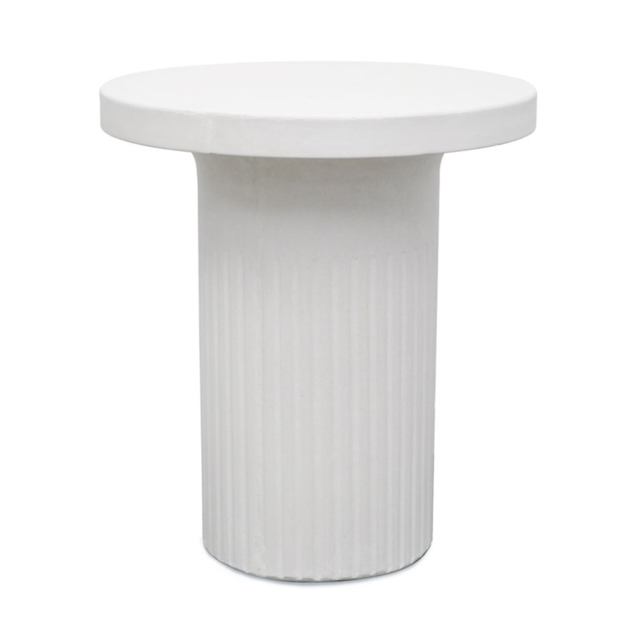 ROMA CONCRETE SIDE TABLE | WHITE