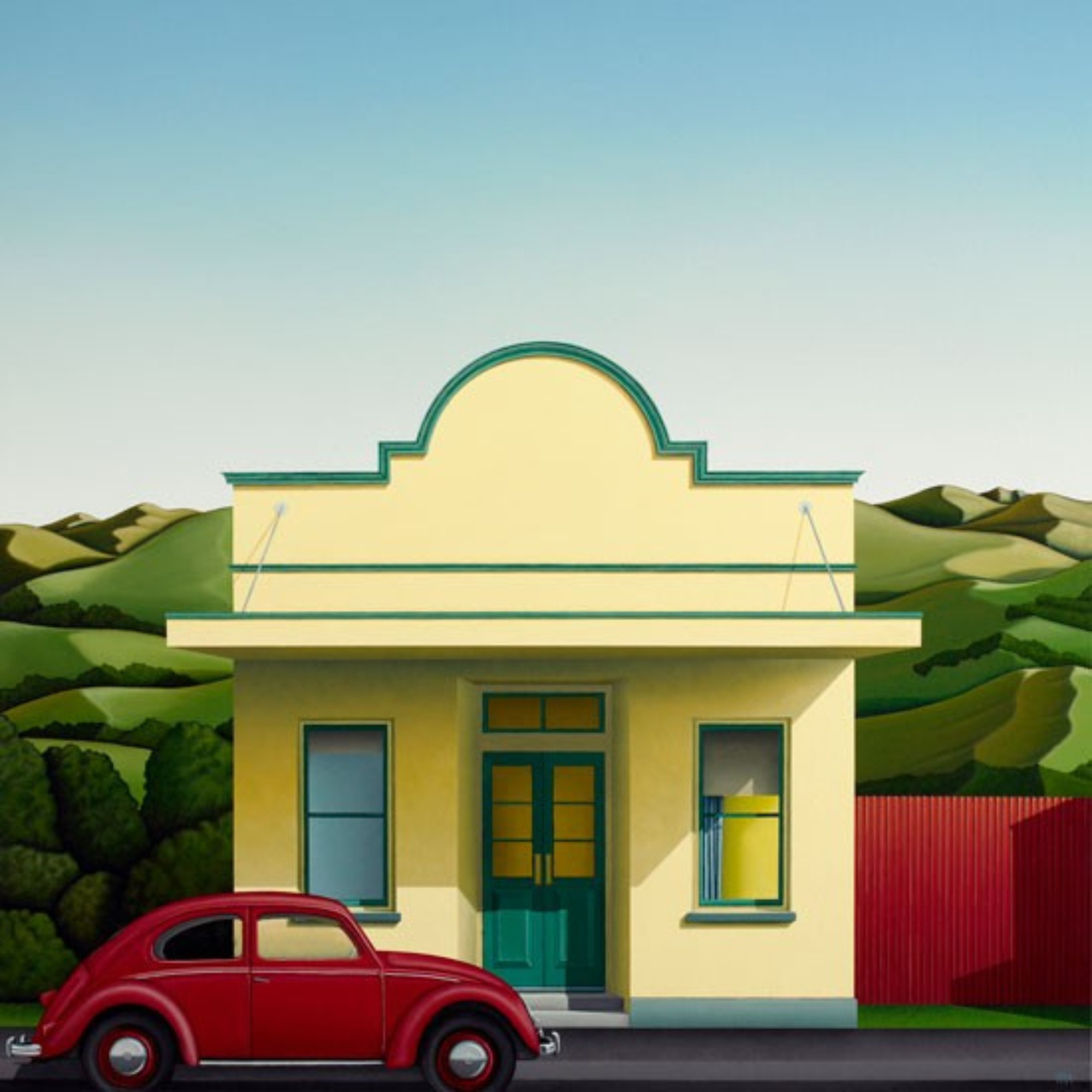 ROSE TINTED GLASSES | BOX FRAME READY TO HANG | HAMISH ALLAN | NZ MADE