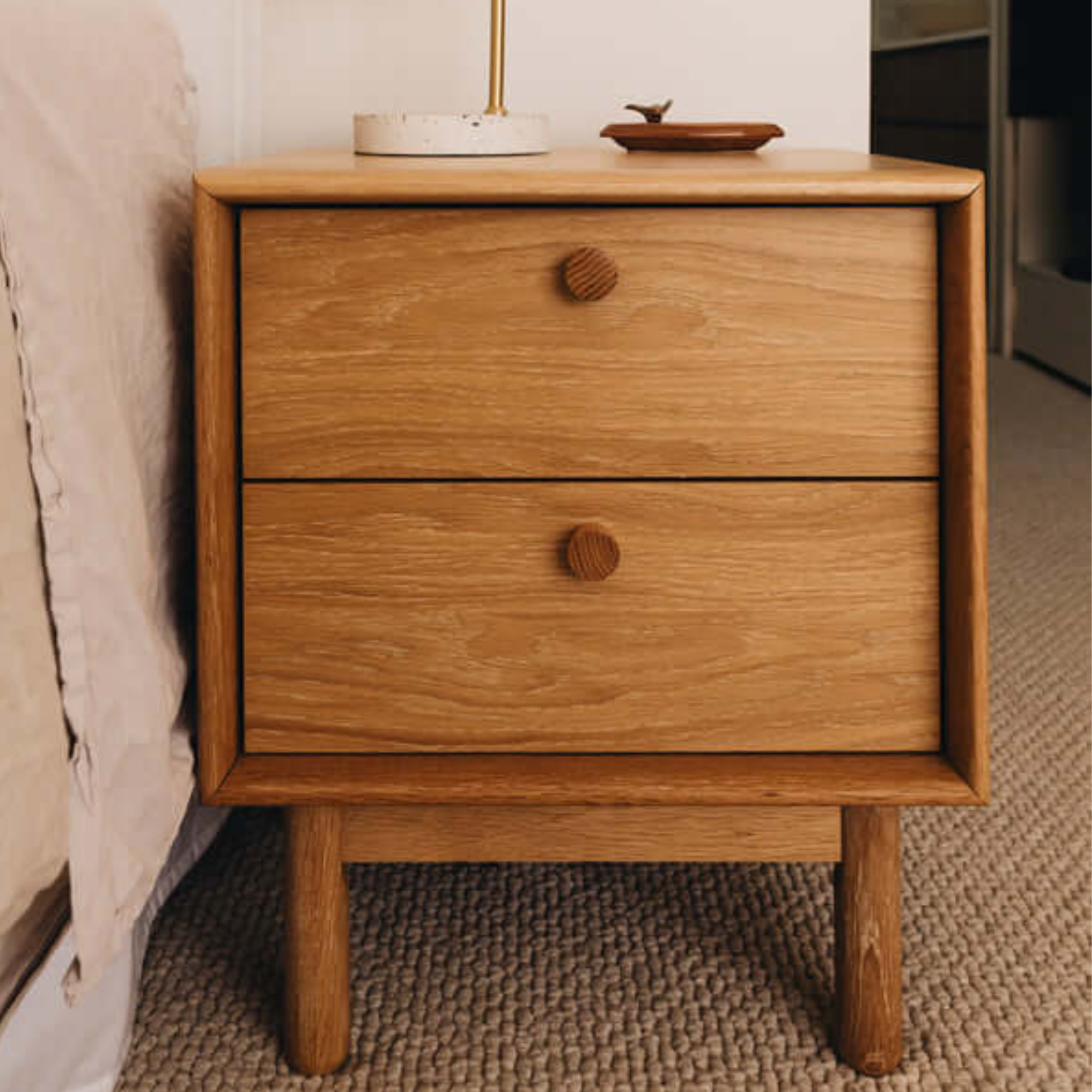 ROTTERDAM 2 DR BEDSIDE CABINET