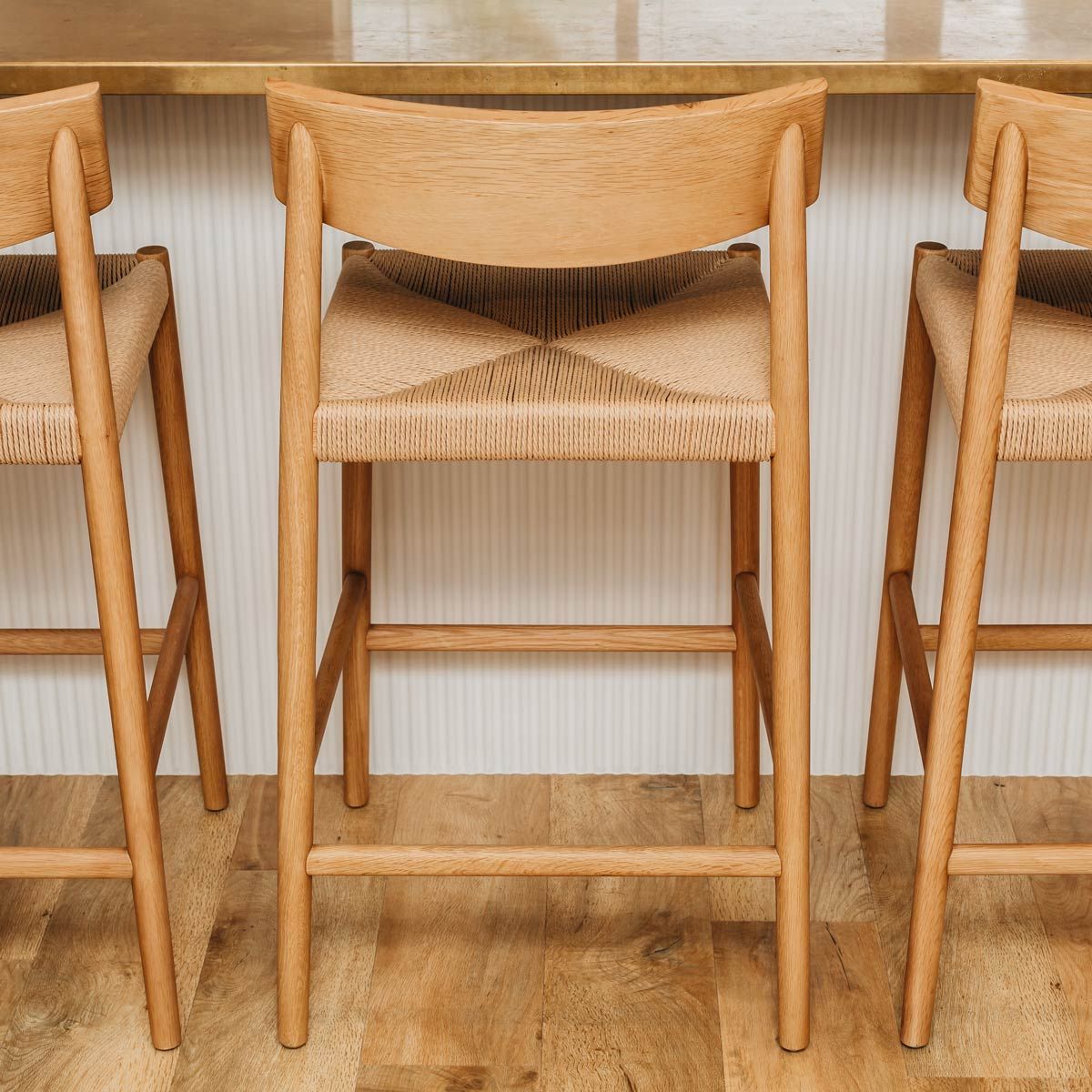 EVELYN HIGH-BACK BAR CHAIR | BLACK OR NATURAL OAK