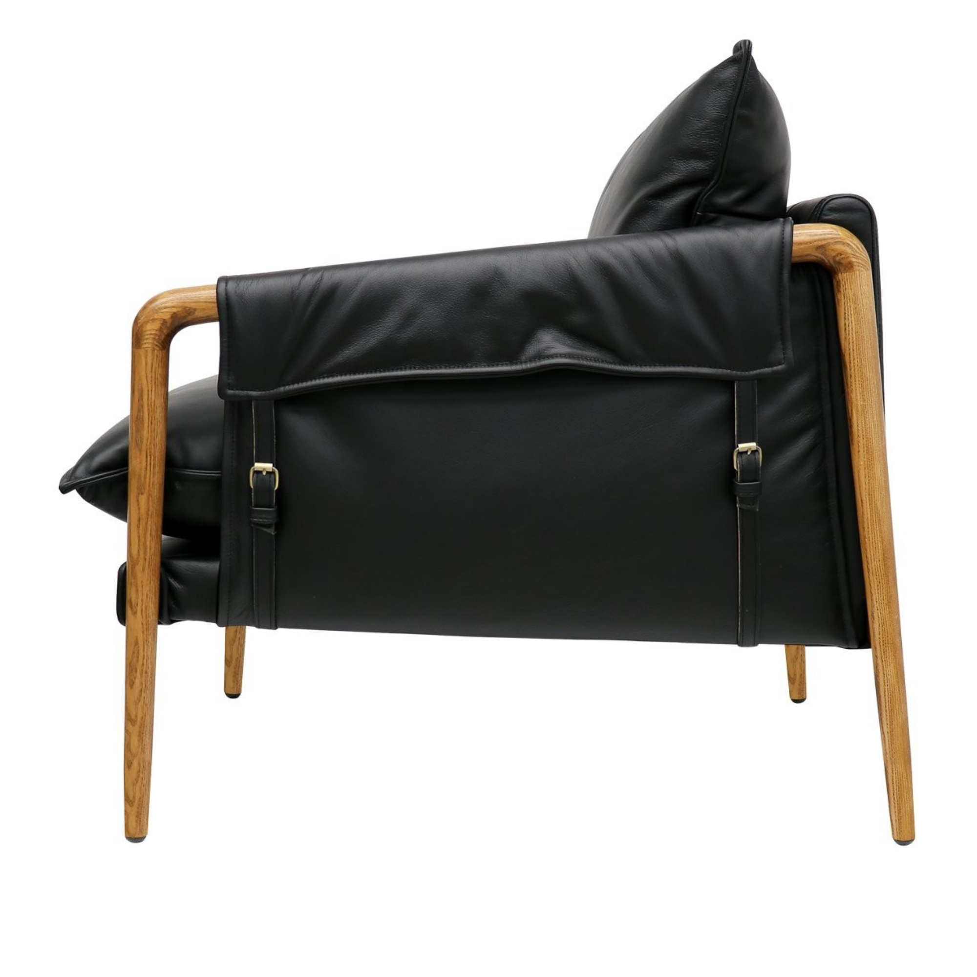 Saddle Armchair | Black Leather