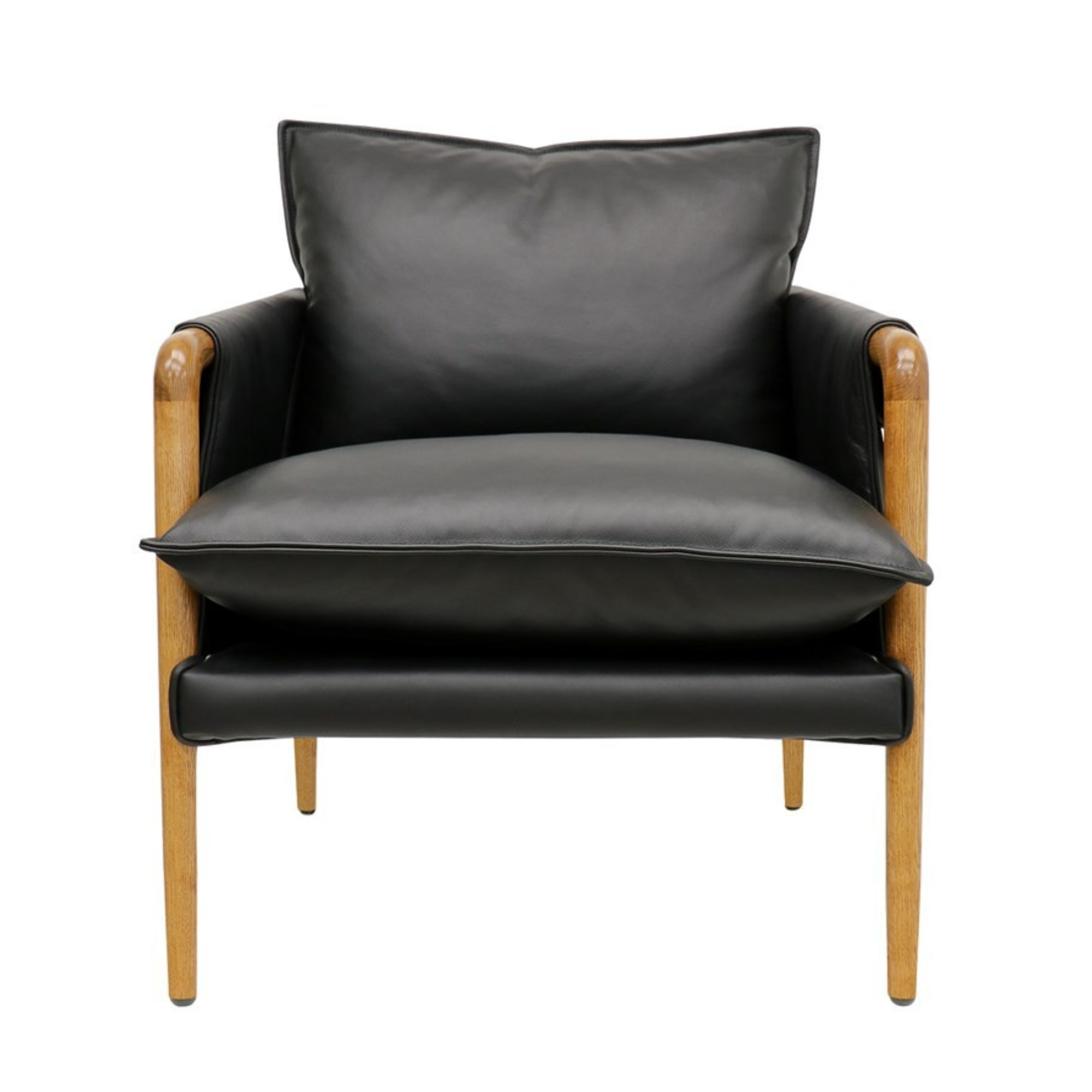Saddle Armchair | Black Leather