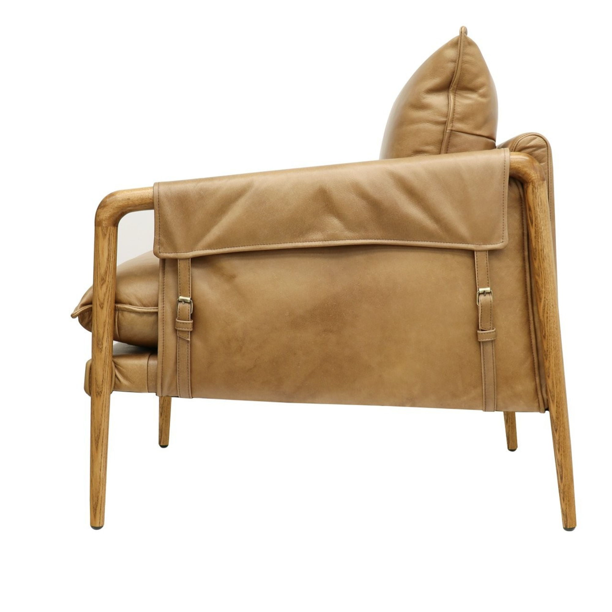 Saddle Armchair | Tan Leather