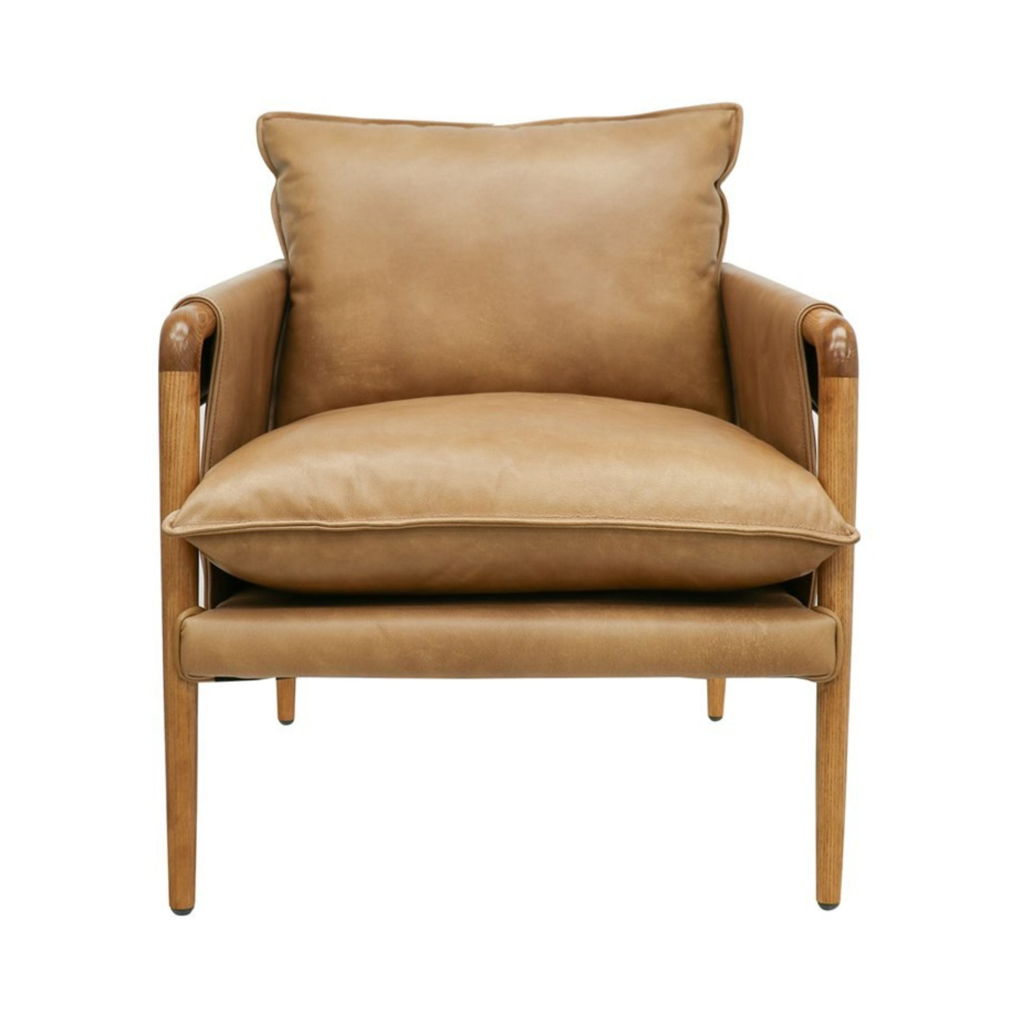 Saddle Armchair | Tan Leather