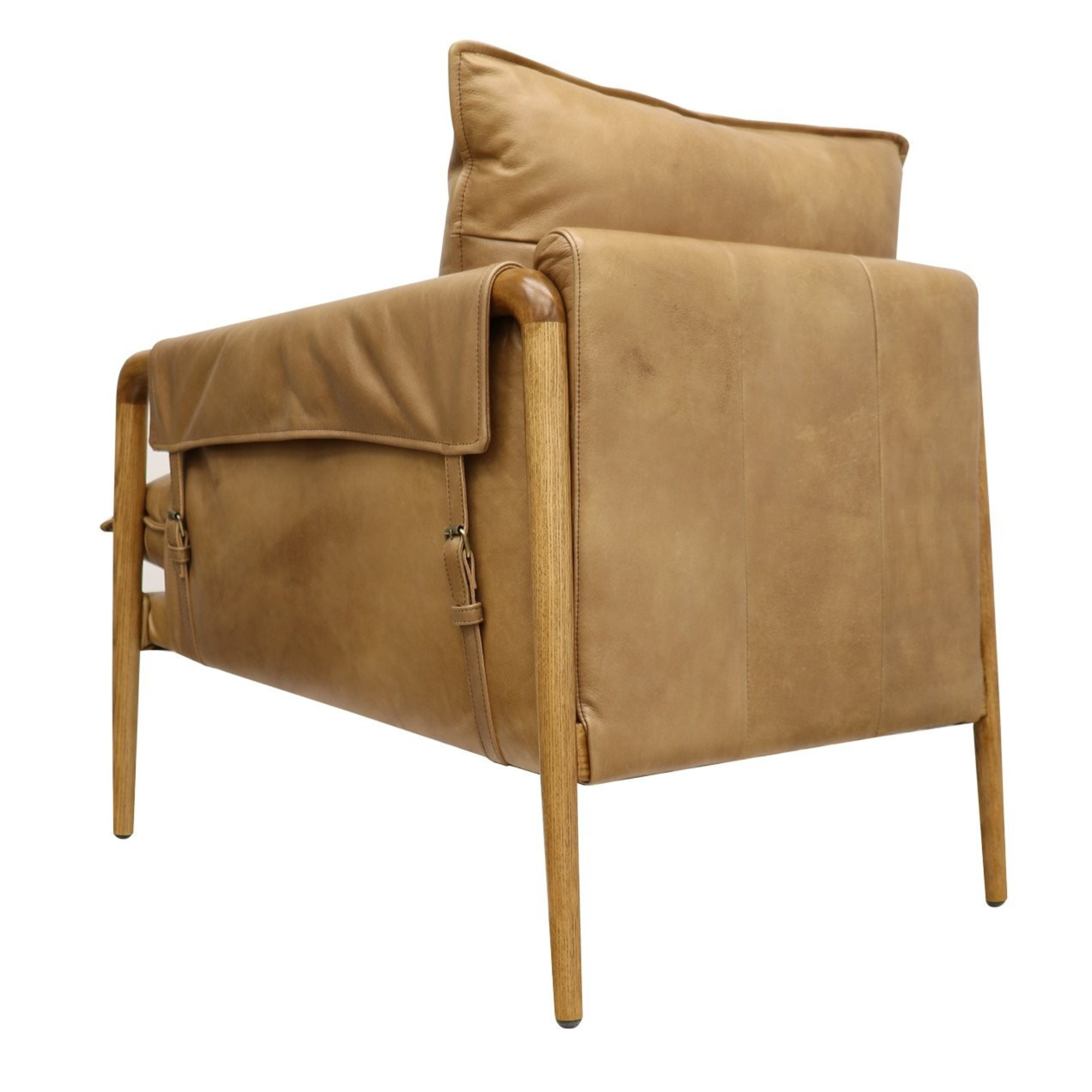 Saddle Armchair | Tan Leather
