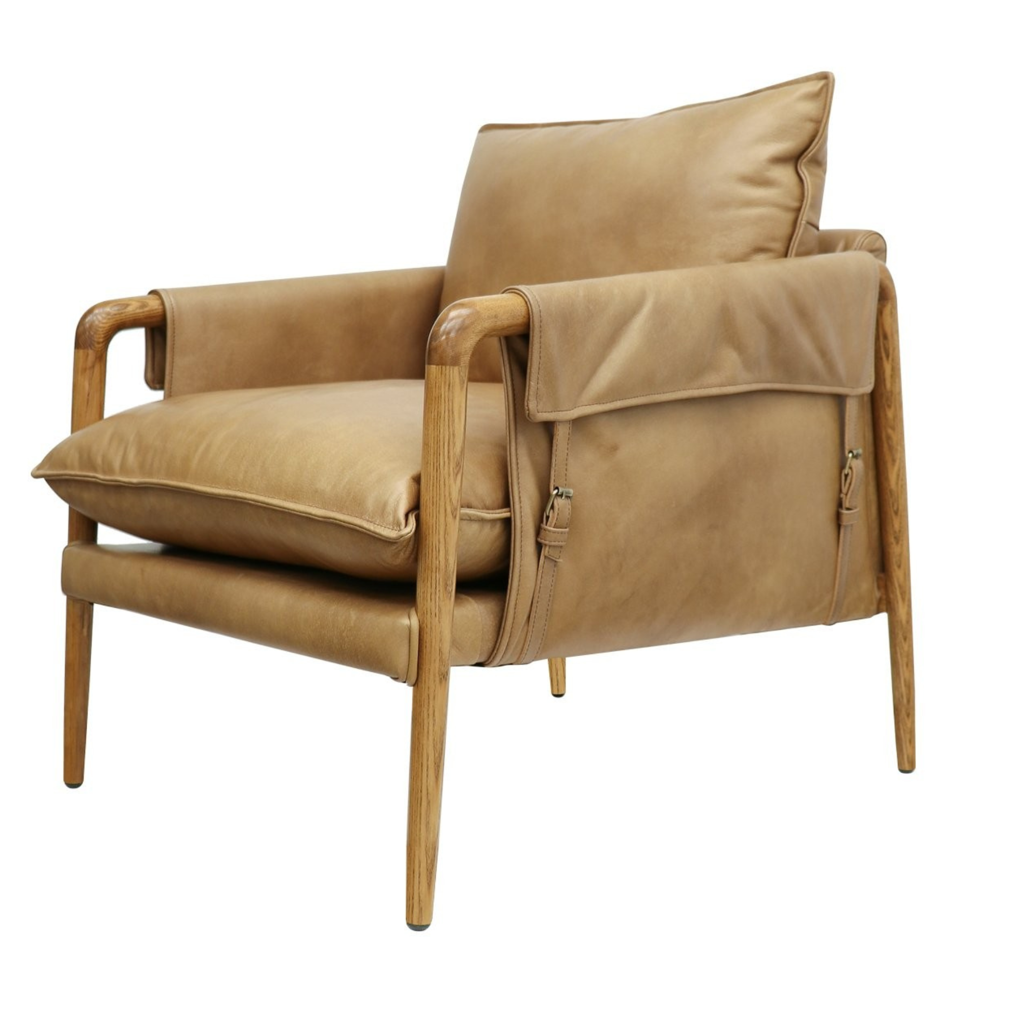 Saddle Armchair | Tan Leather