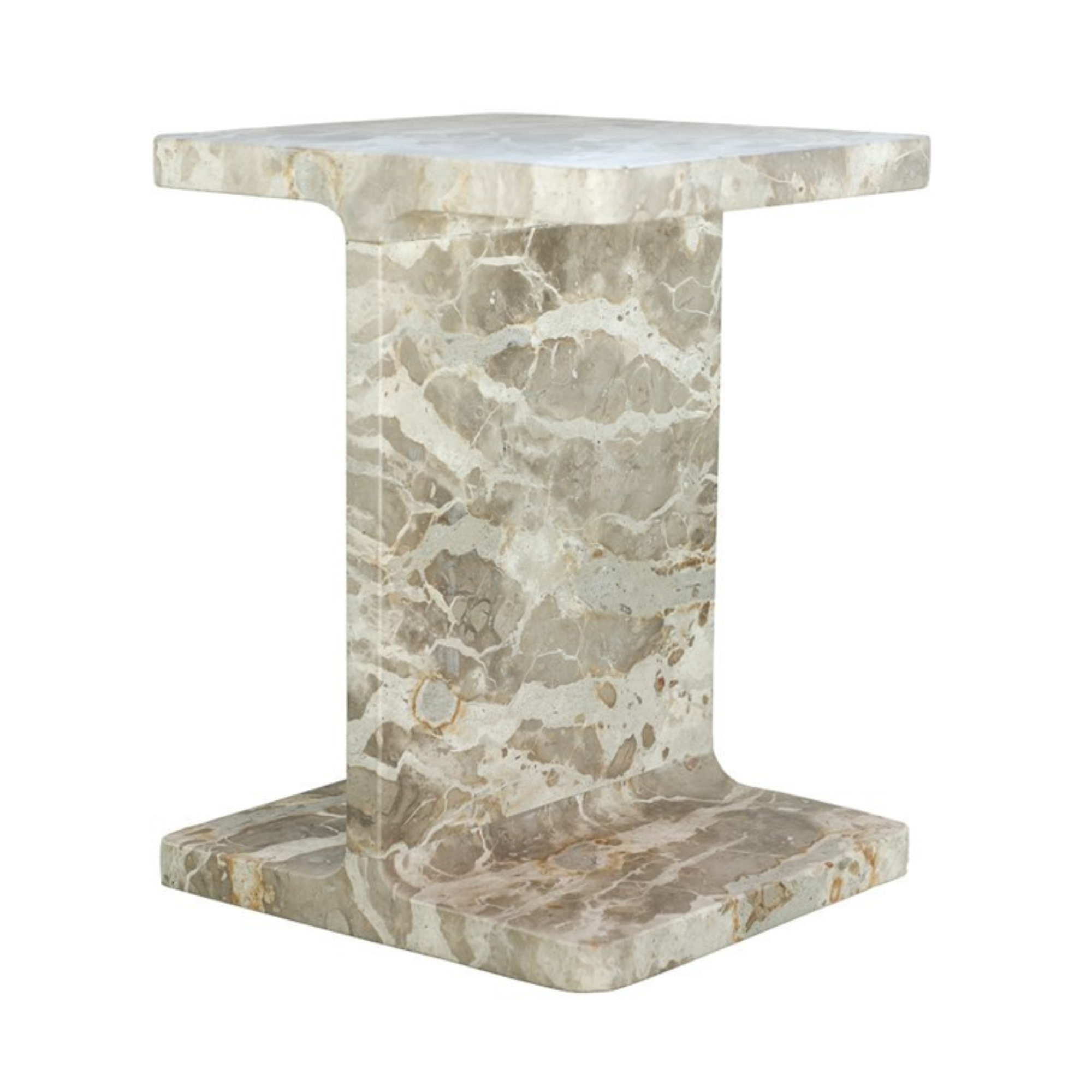 SICILY SQUARE SIDE TABLE | BEIGE