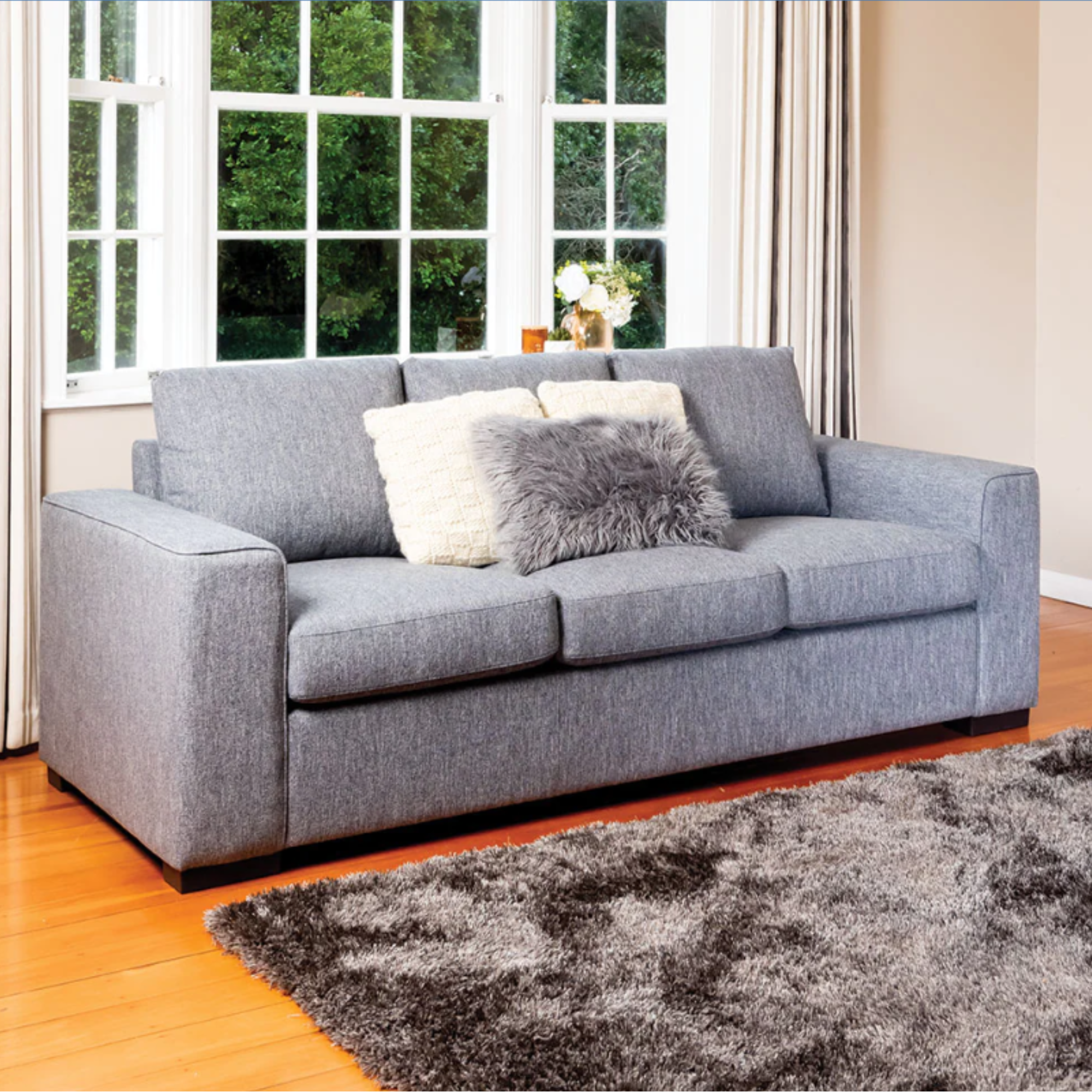 SLOANE 3 SEATER | LIGHT GREY