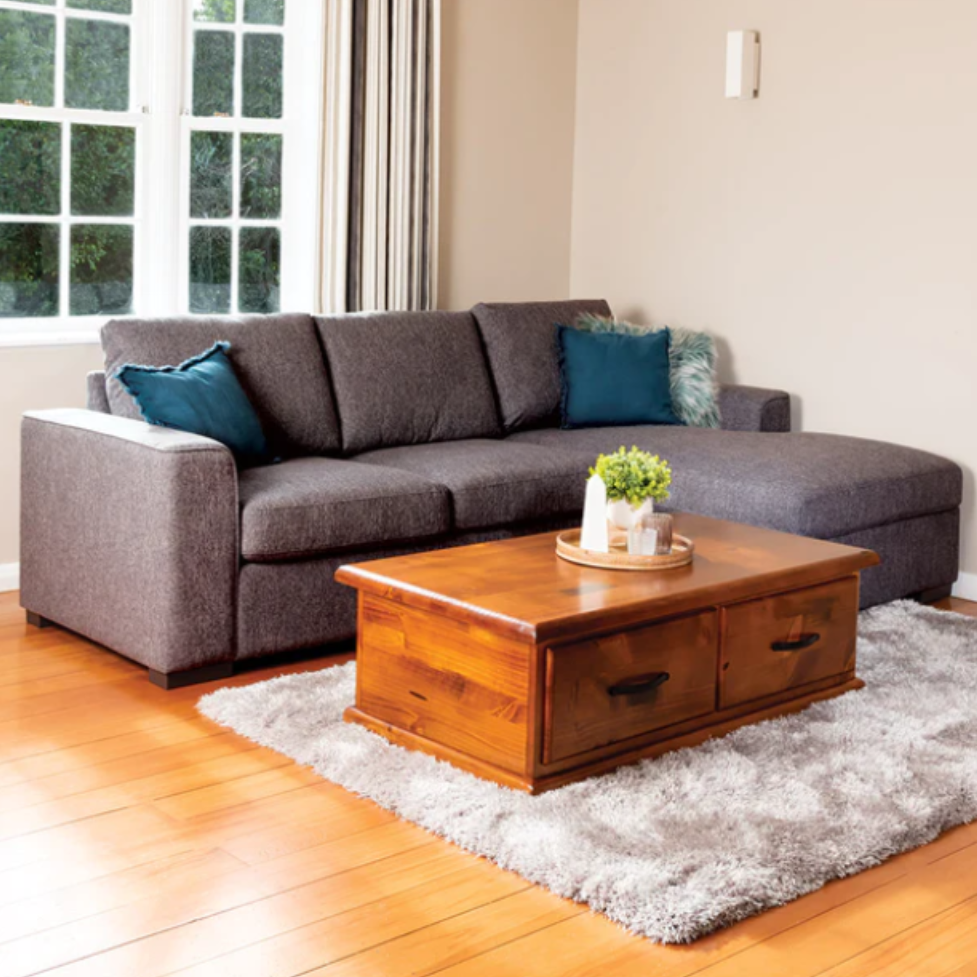 SLOANE CHAISE WITH SOFA BED AND STORAGE | 2 FABRIC COLOURS